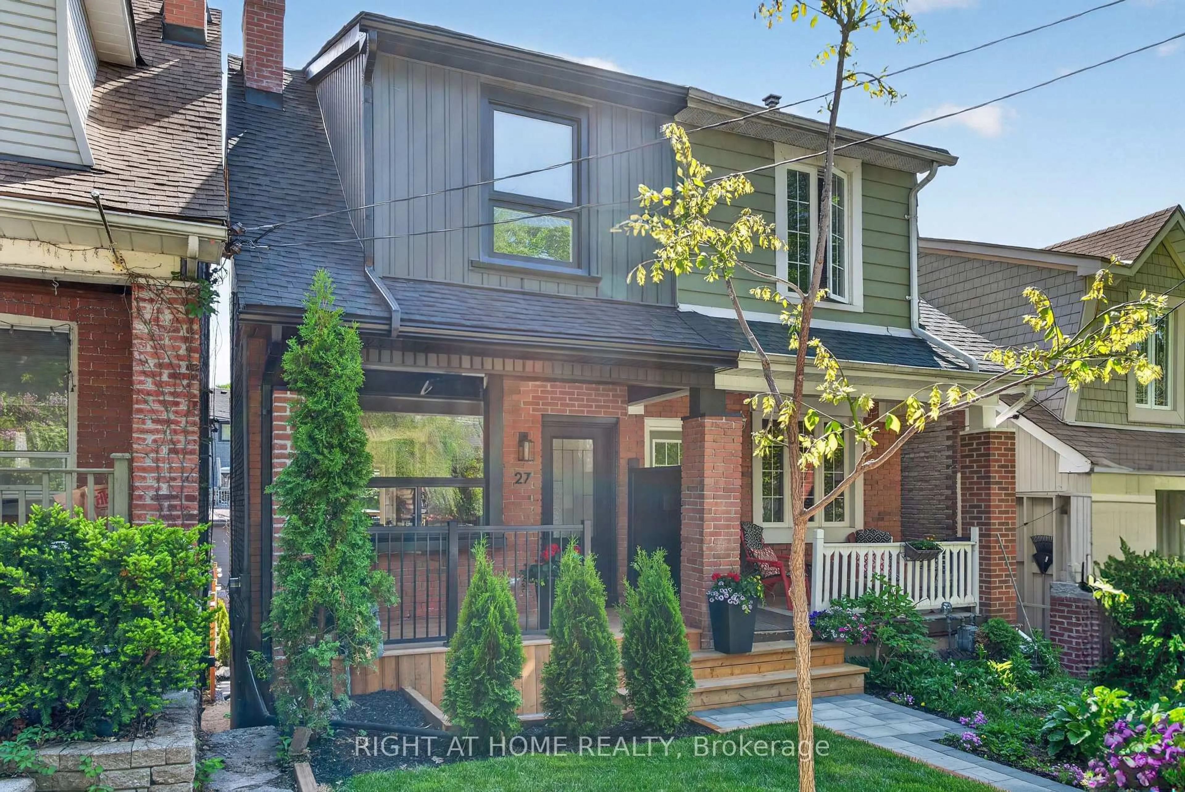 Home with brick exterior material, street for 27 Bellhaven Rd, Toronto Ontario M4L 3J4