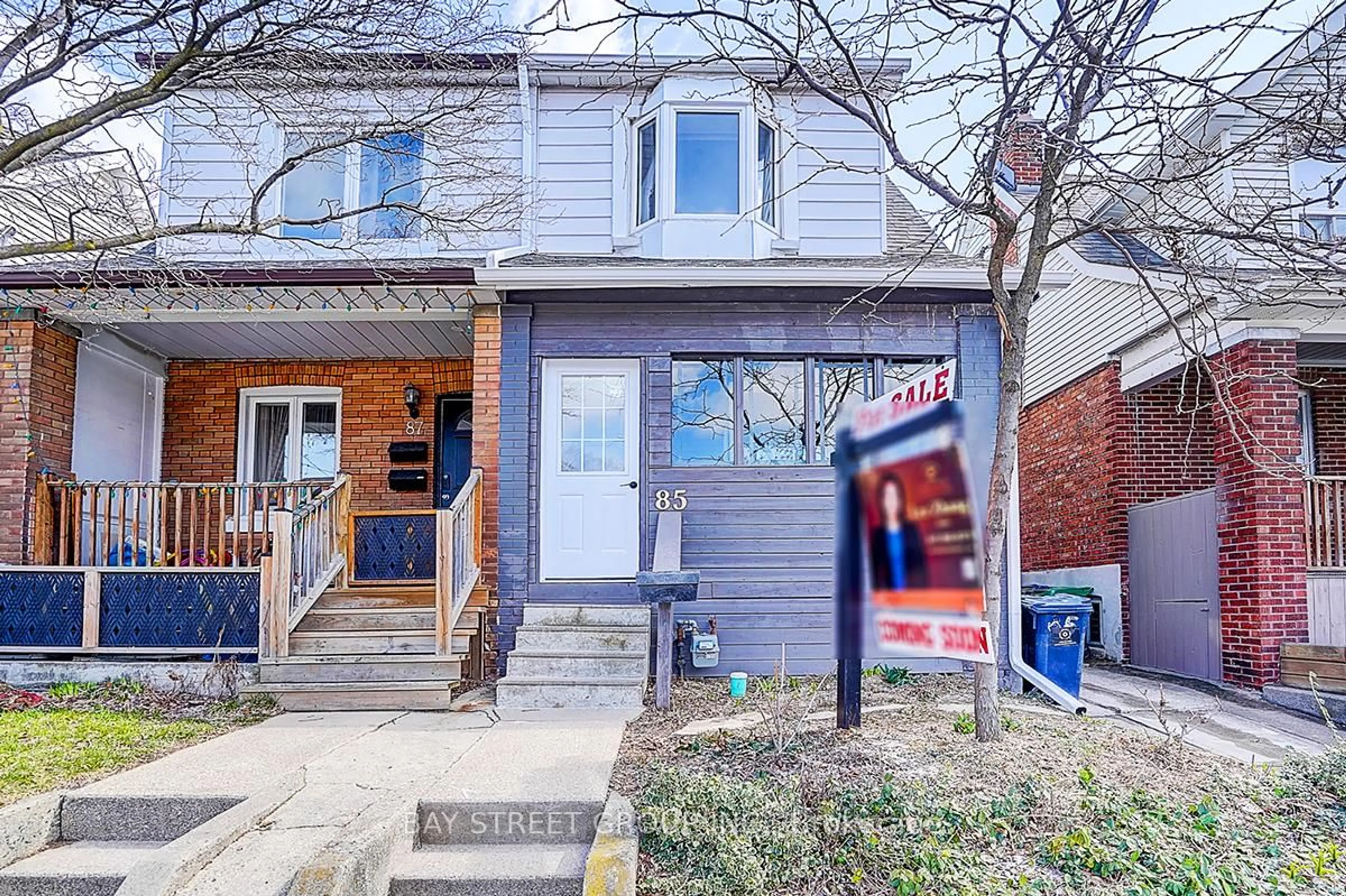 Home with brick exterior material, street for 85 Donlands Ave, Toronto Ontario M4J 3N9