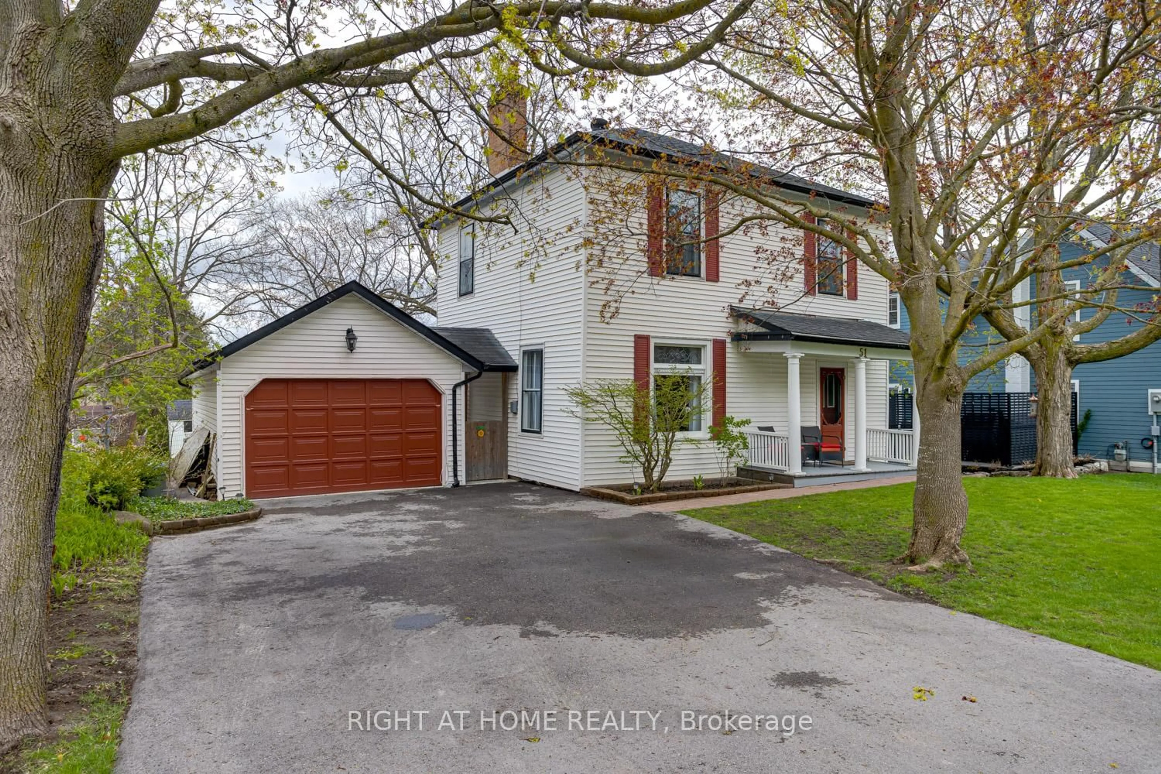 A pic from outside/outdoor area/front of a property/back of a property/a pic from drone, street for 51 Caleb St, Scugog Ontario L9L 1J7