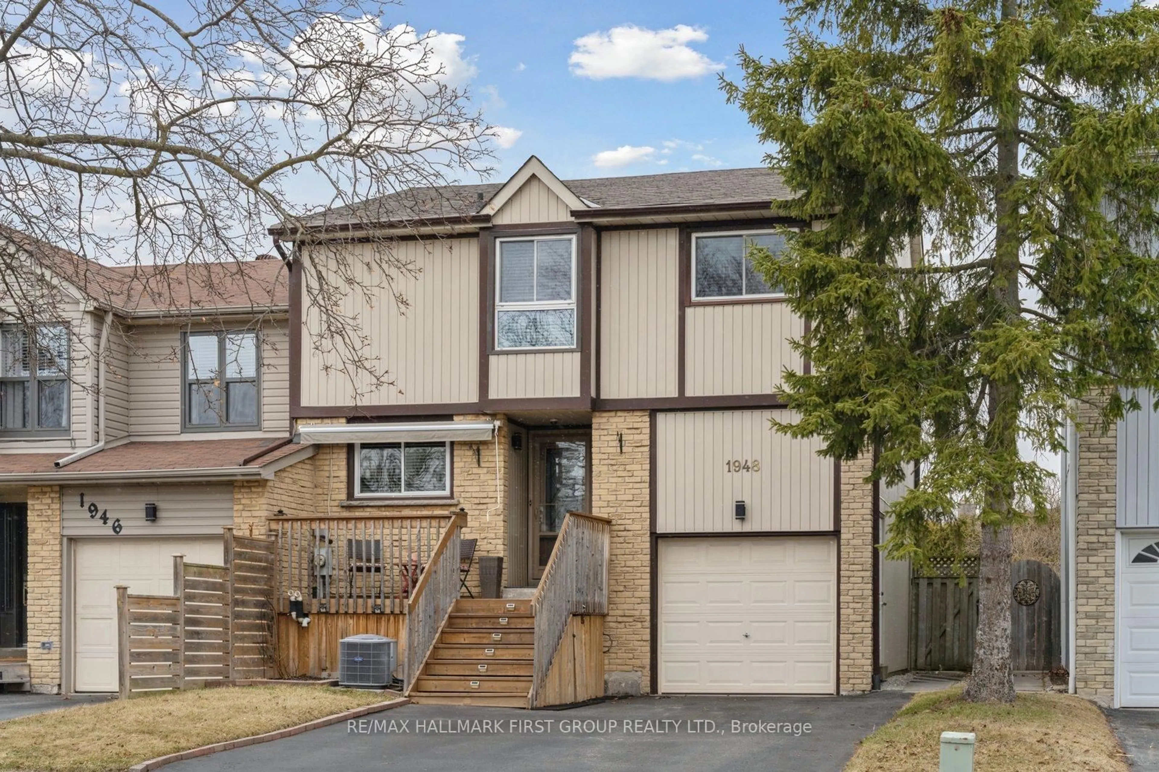 Home with vinyl exterior material, street for 1948 Bowler Dr, Pickering Ontario L1V 3K6