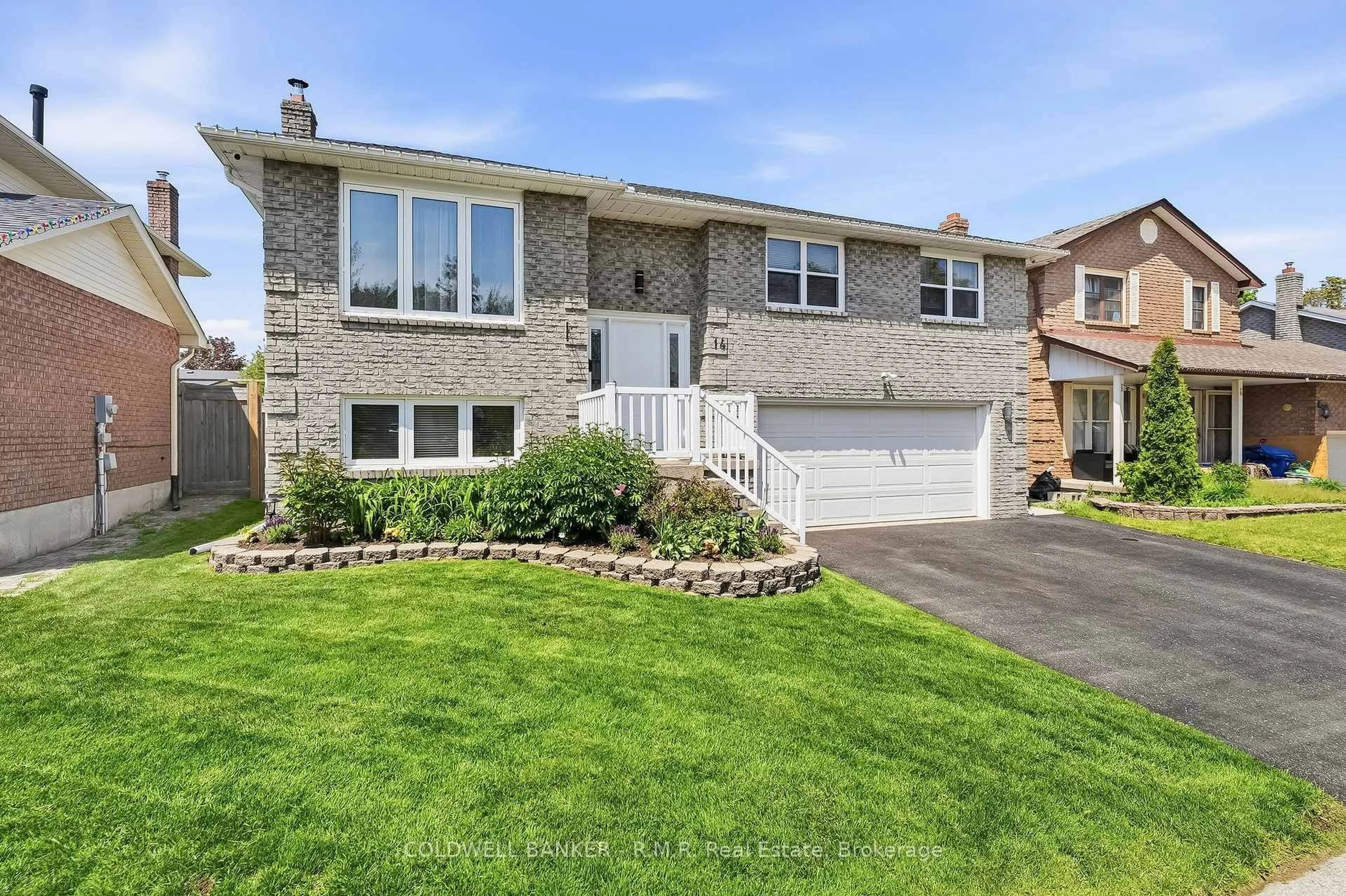 Home with brick exterior material, street for 14 Glenabbey Dr, Clarington Ontario L1E 1B9