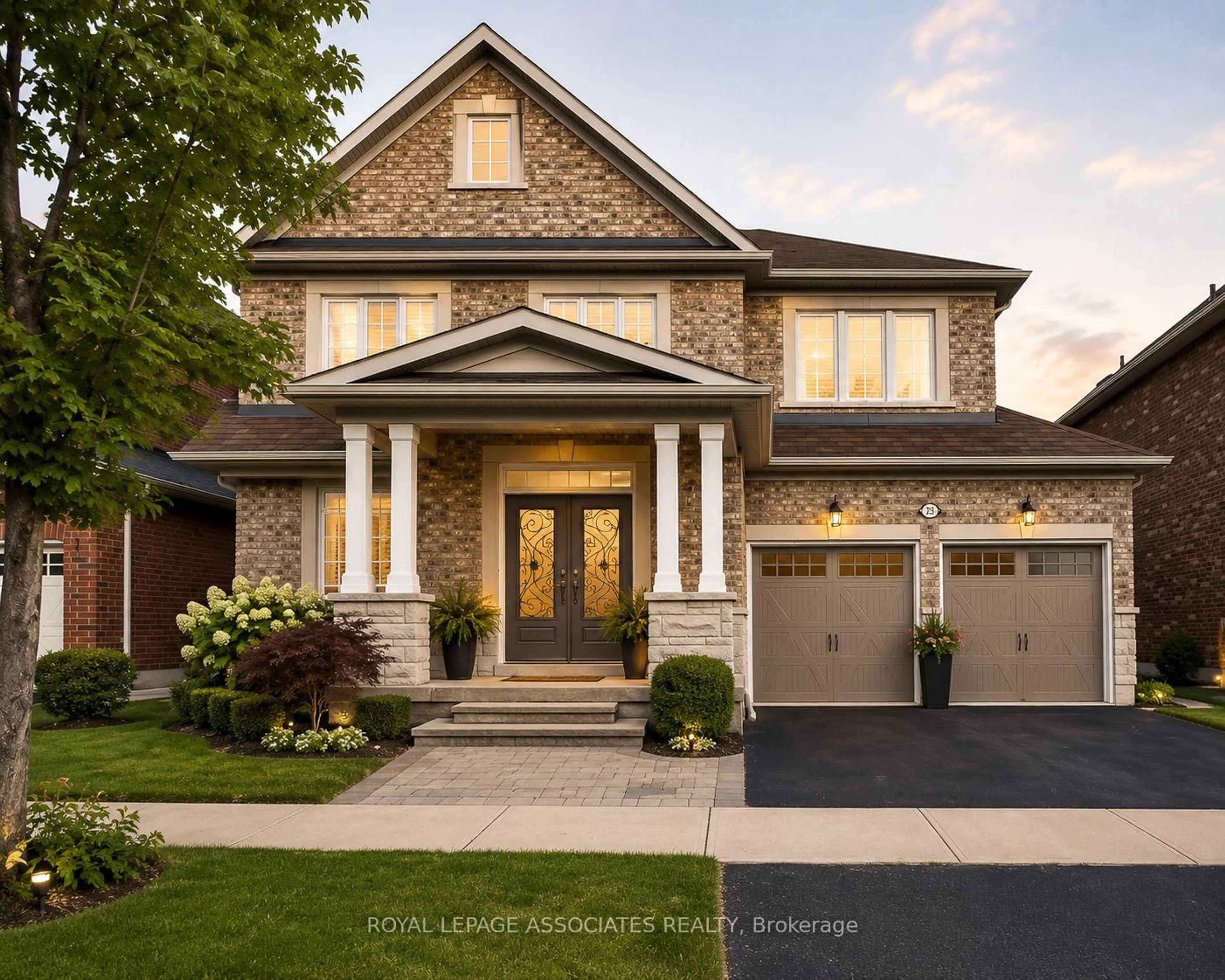 Home with brick exterior material, street for 28 Shorten Pl, Ajax Ontario L1T 0E9