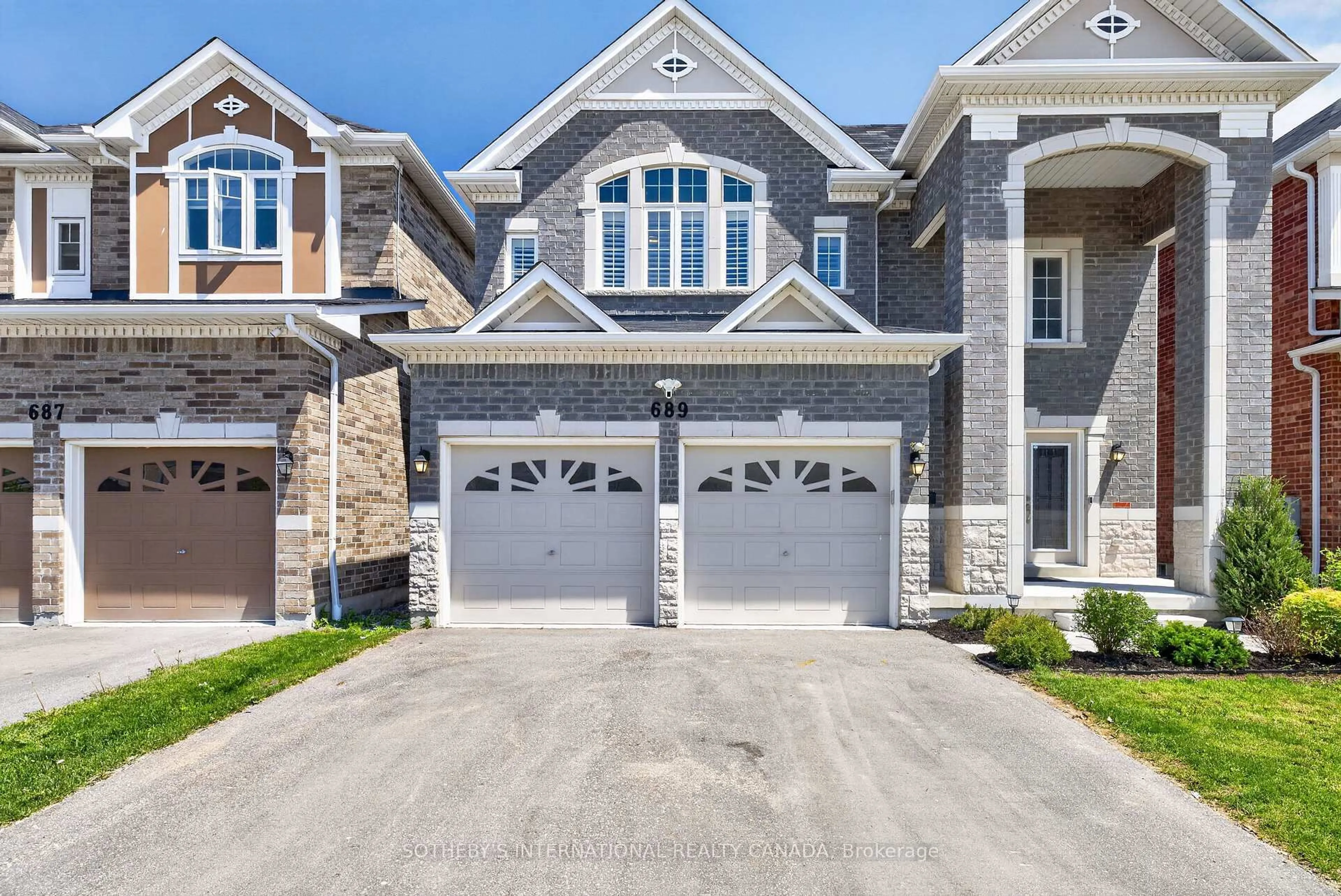 Home with brick exterior material, street for 689 Audley Rd, Ajax Ontario L1Z 0T7