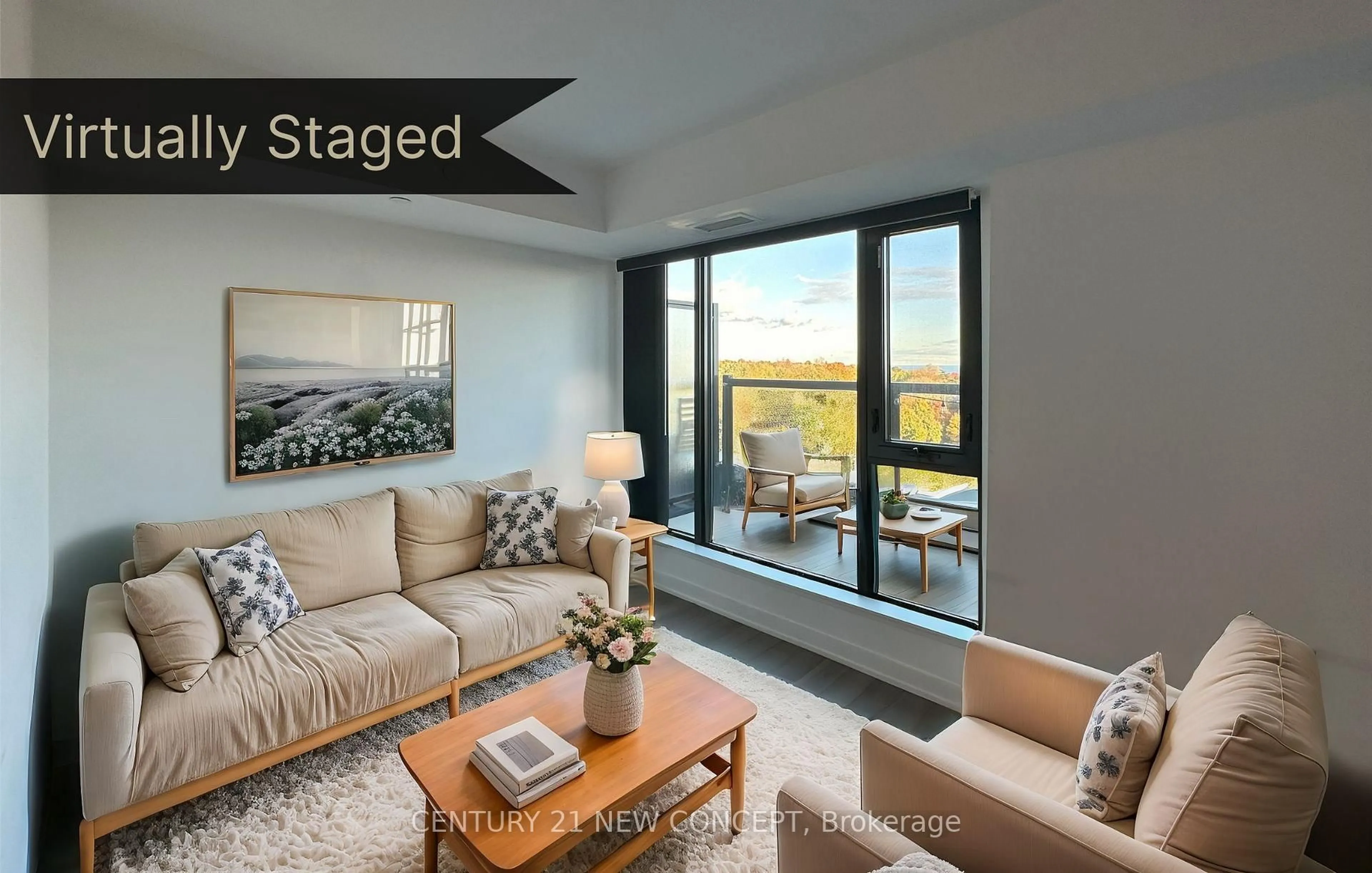 Living room with furniture, unknown for 2799 Kingston Rd #821, Toronto Ontario M1M 1N1