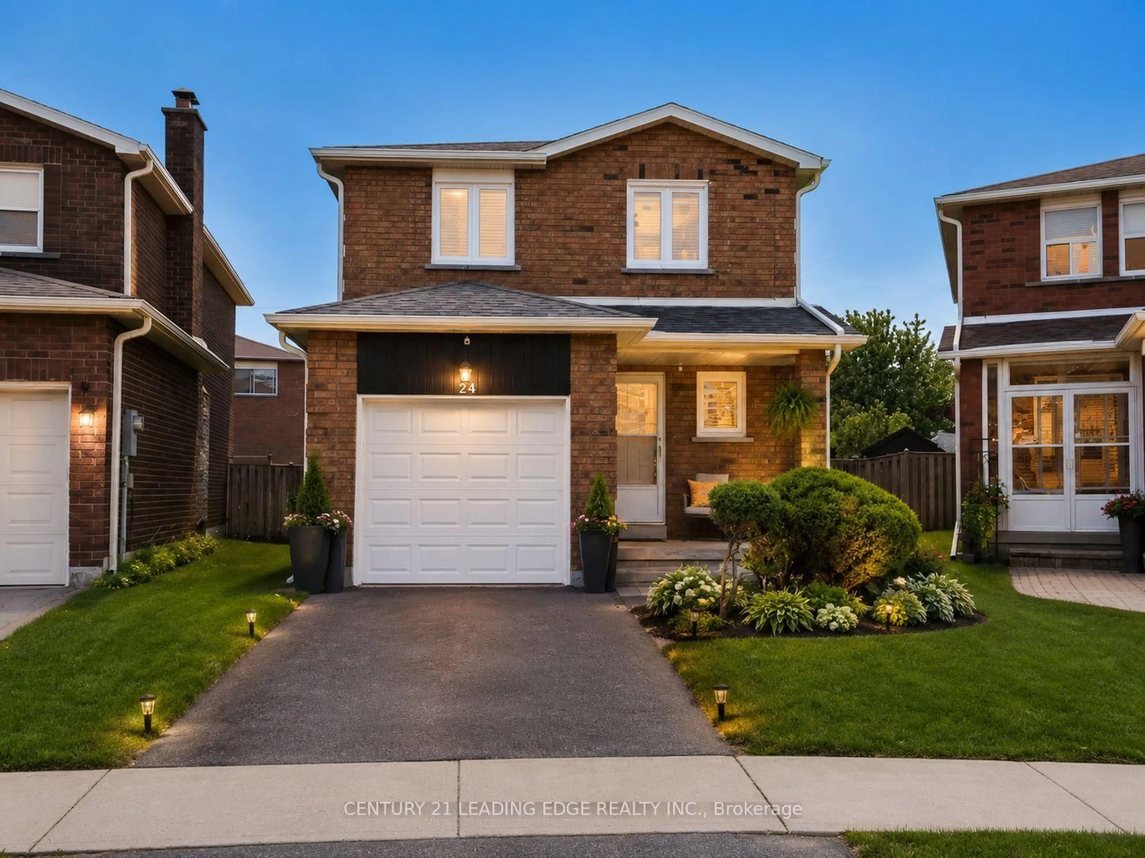 Home with brick exterior material, street for 24 Alanbull Sq, Toronto Ontario M1V 4M4