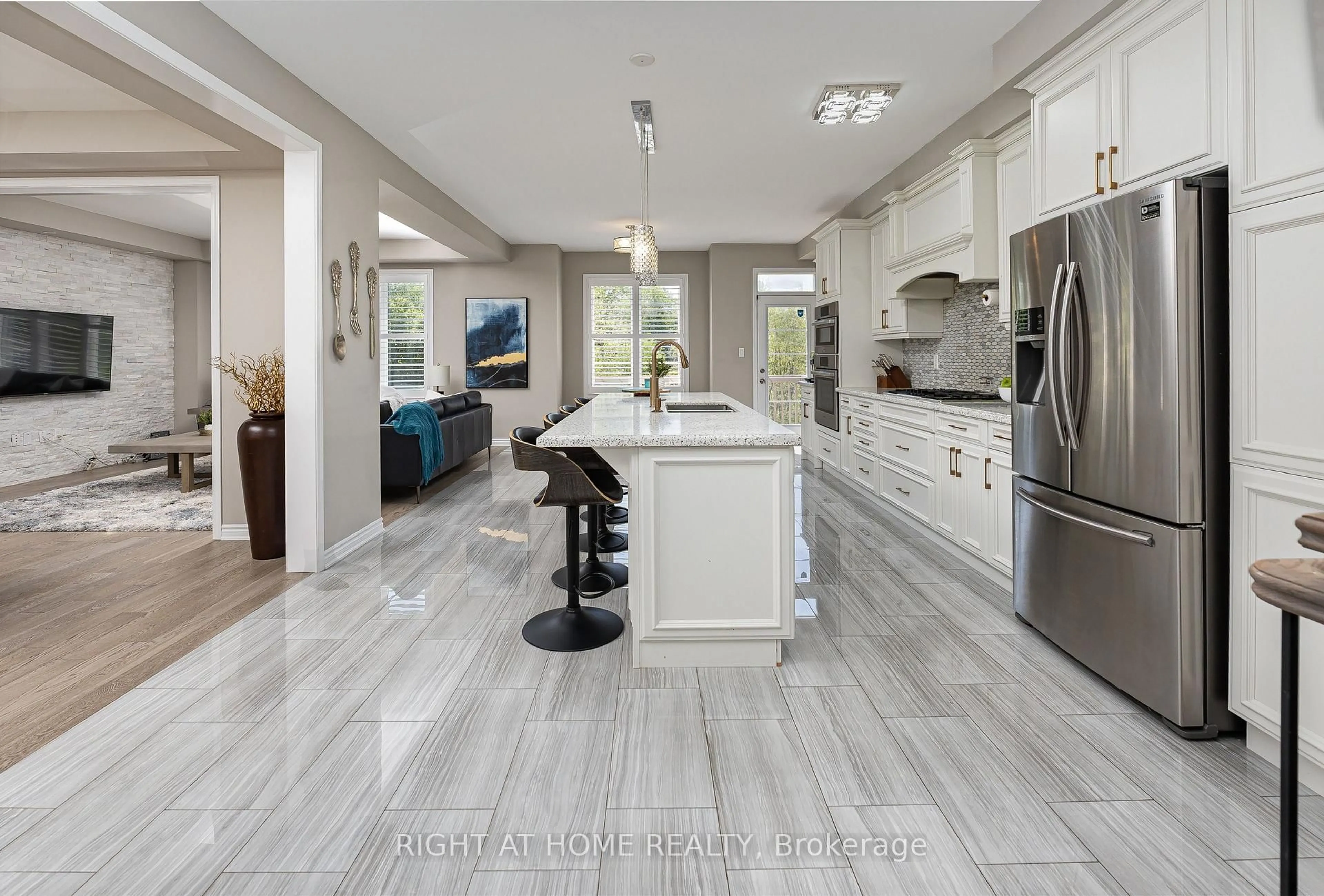 Contemporary kitchen, ceramic/tile floor for 1056 Foxtail Cres, Pickering Ontario L1X 0E7