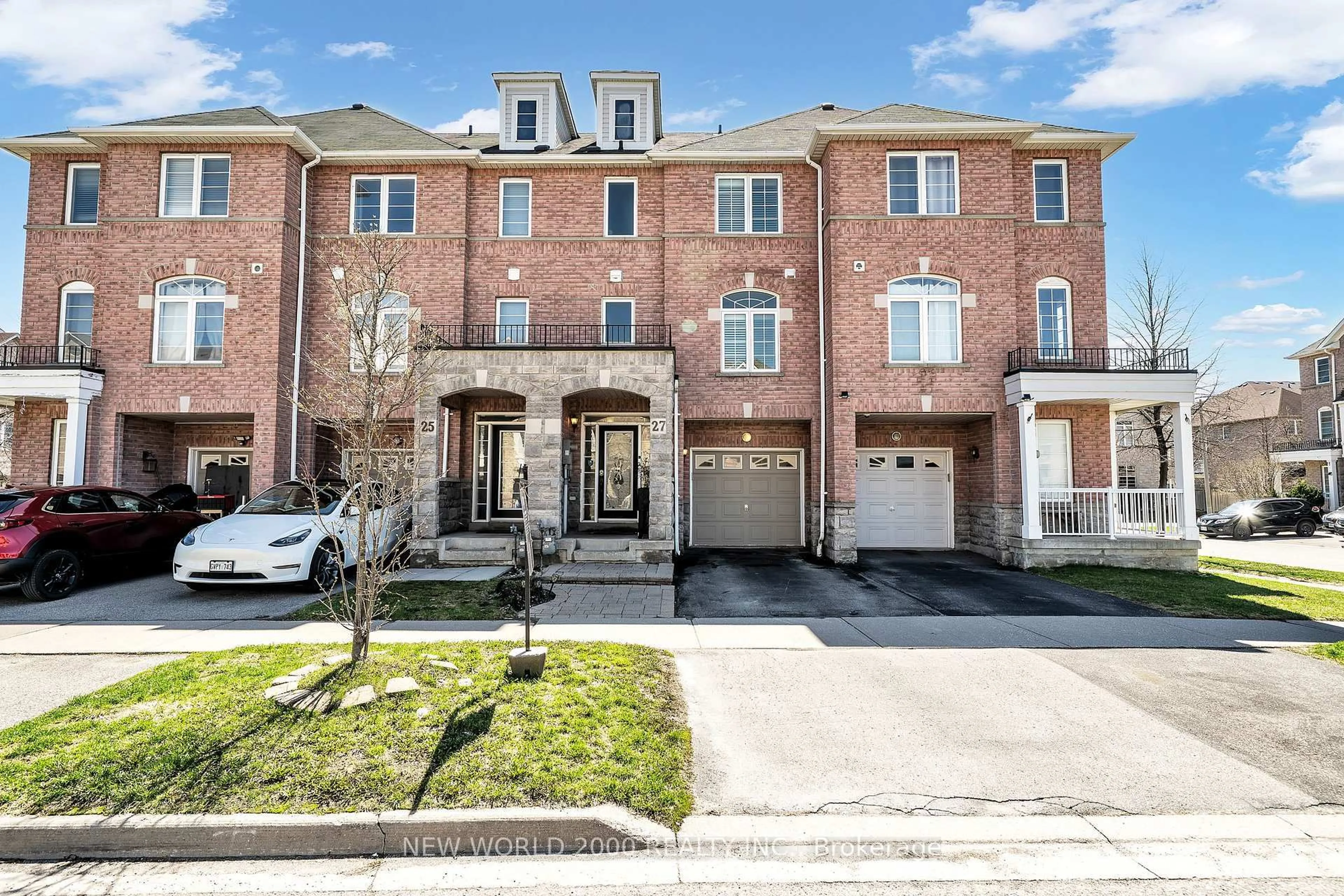 Home with brick exterior material, street for 27 Stonewood St, Ajax Ontario L1S 0B3