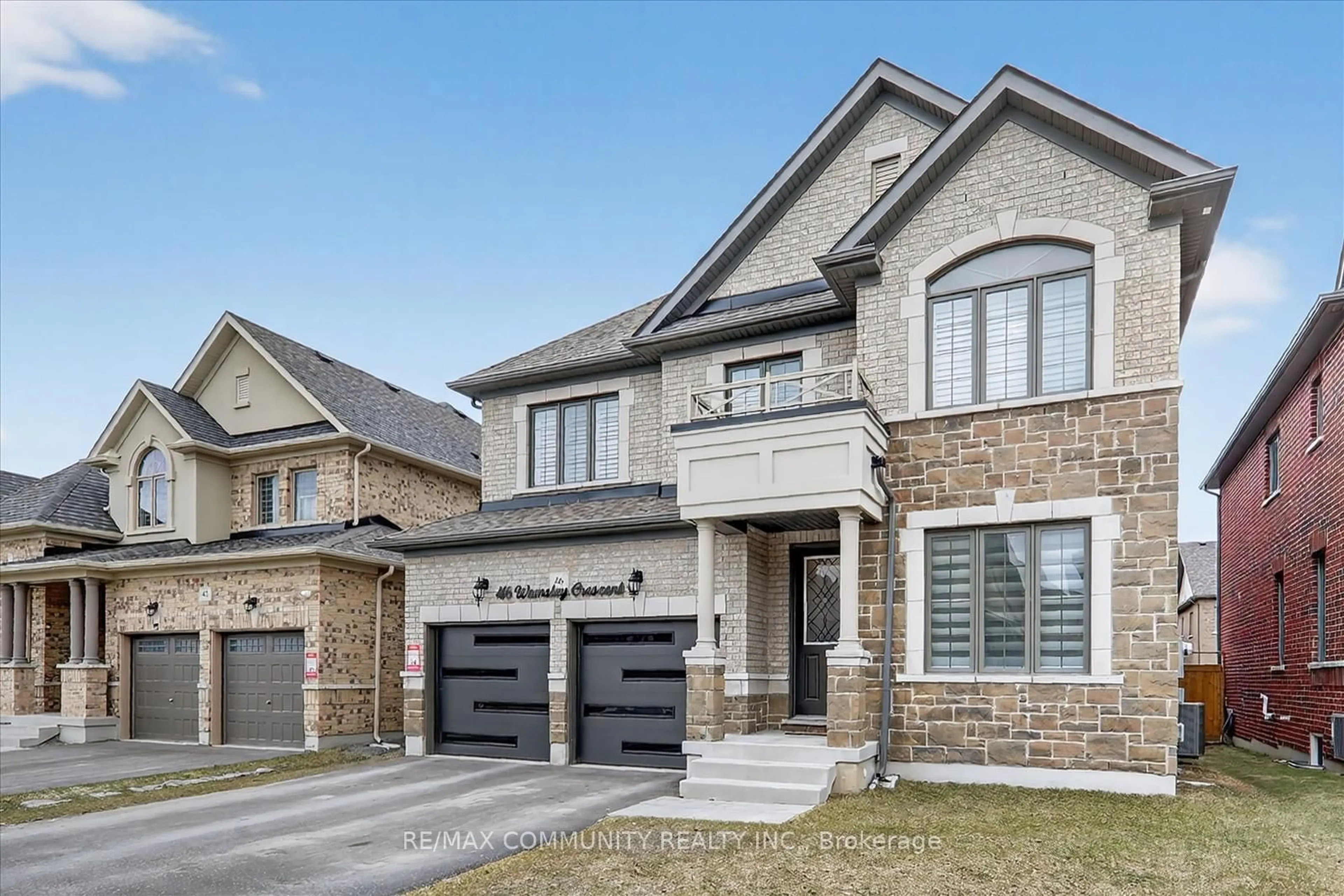 Home with brick exterior material, street for 46 Wamsley Cres, Clarington Ontario L1B 0W1