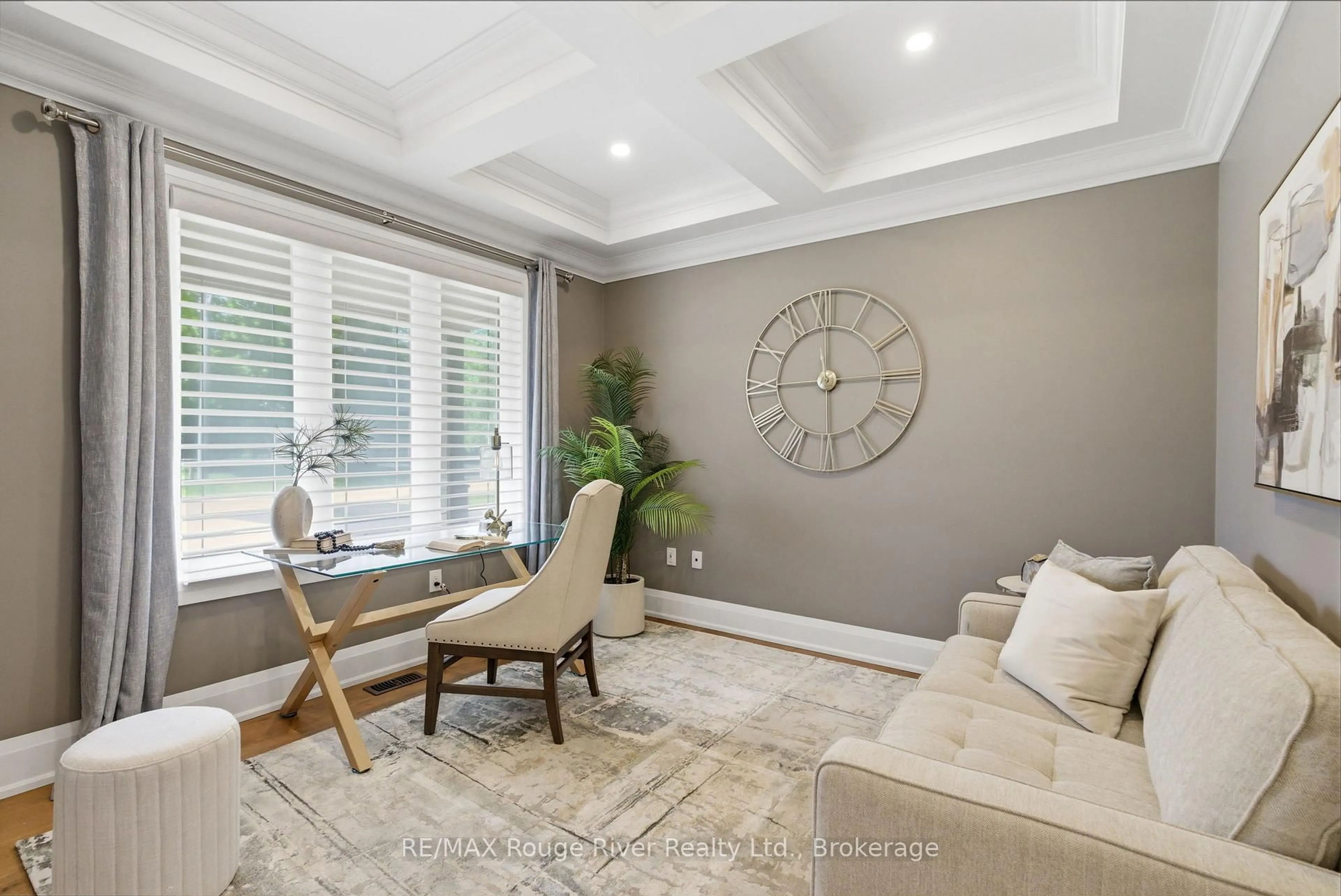 Living room with furniture, unknown for 33 North St, Whitby Ontario L1M 1C2