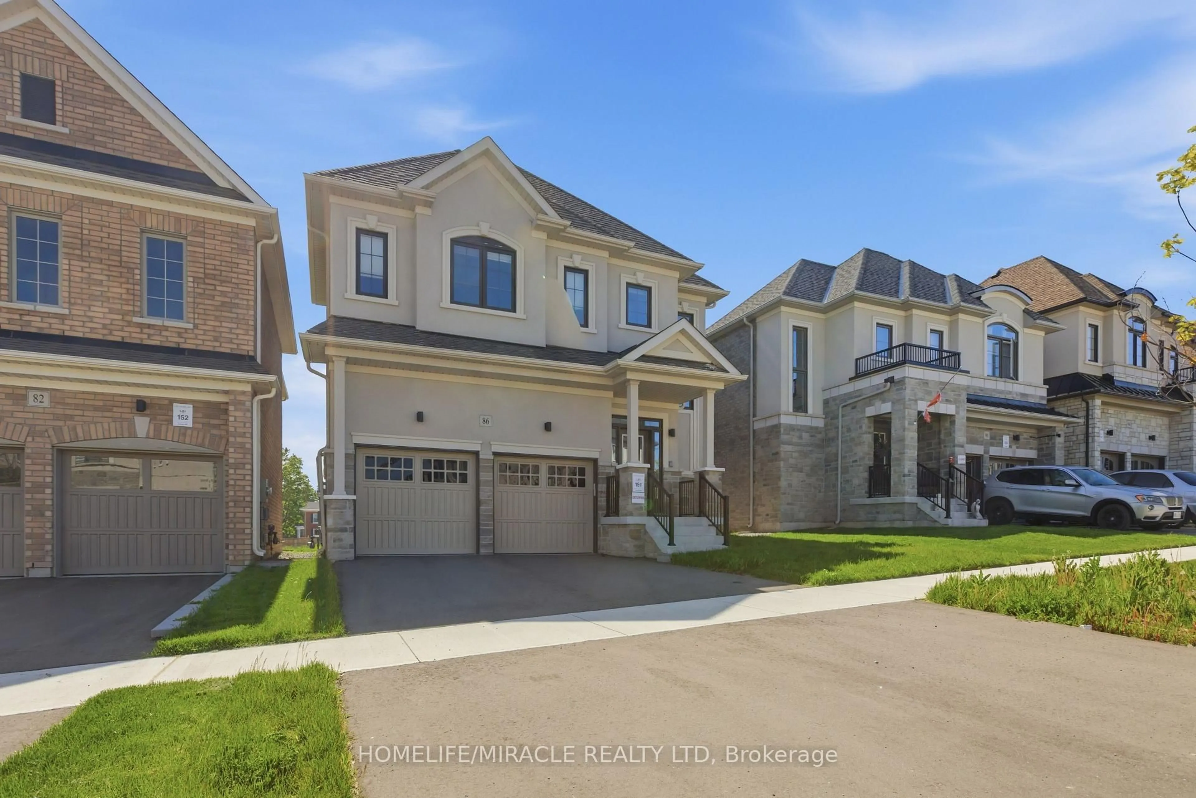 Home with brick exterior material, street for 86 Belmont Dr, Clarington Ontario L1B 0W8