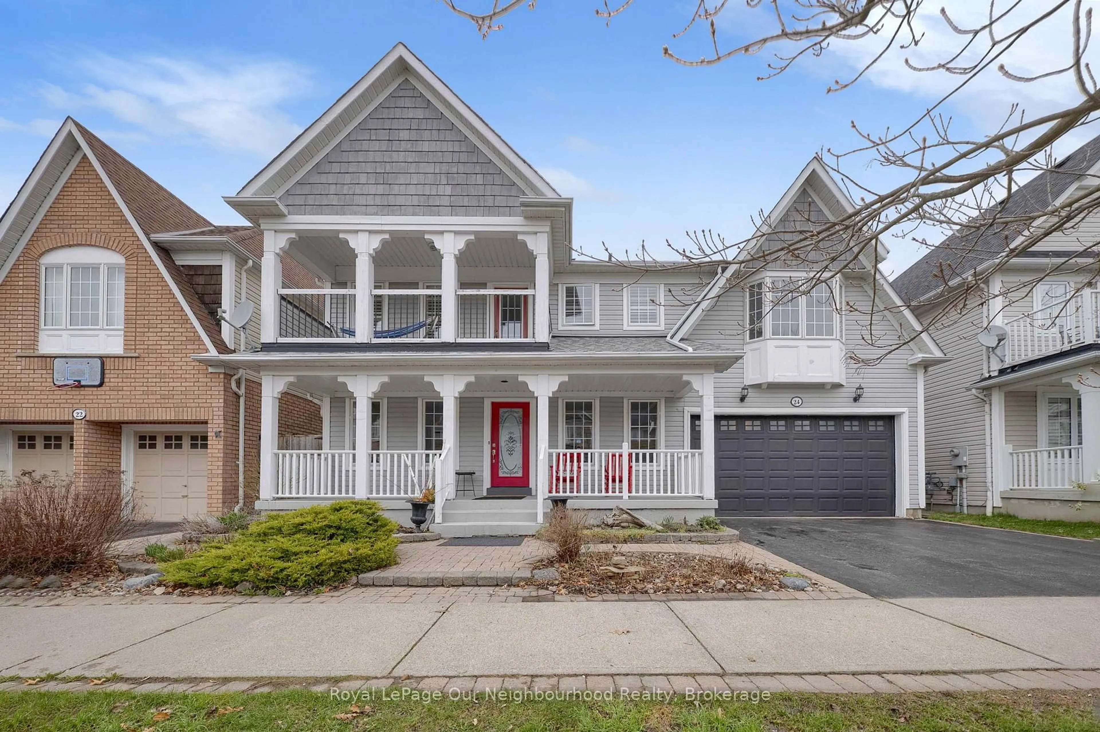 Home with brick exterior material, street for 24 Kingham Ave, Ajax Ontario L1Z 1M9