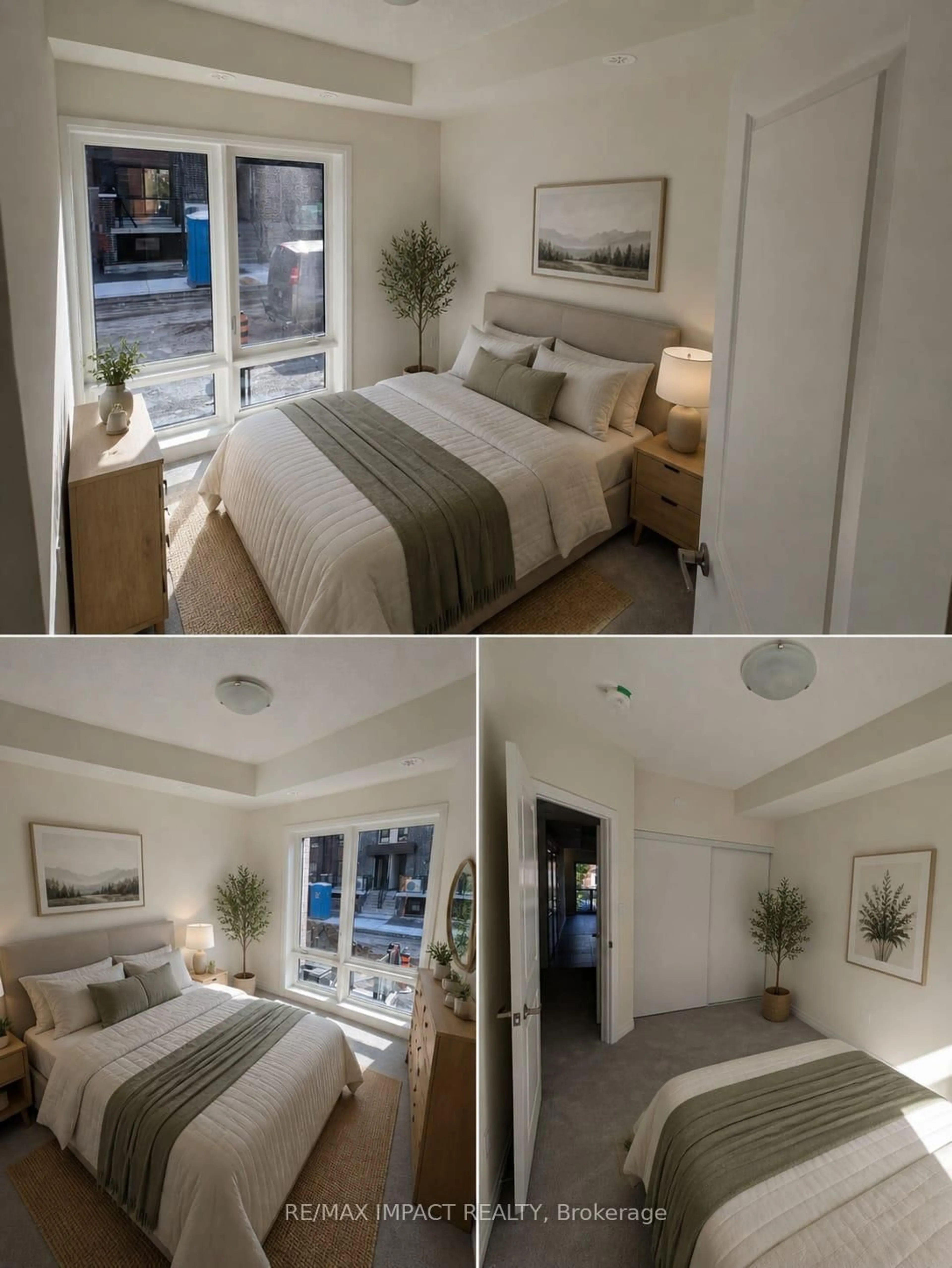 Bedroom with bed, unknown for 245 Mclevin Ave #2, Toronto Ontario M1B 1E7