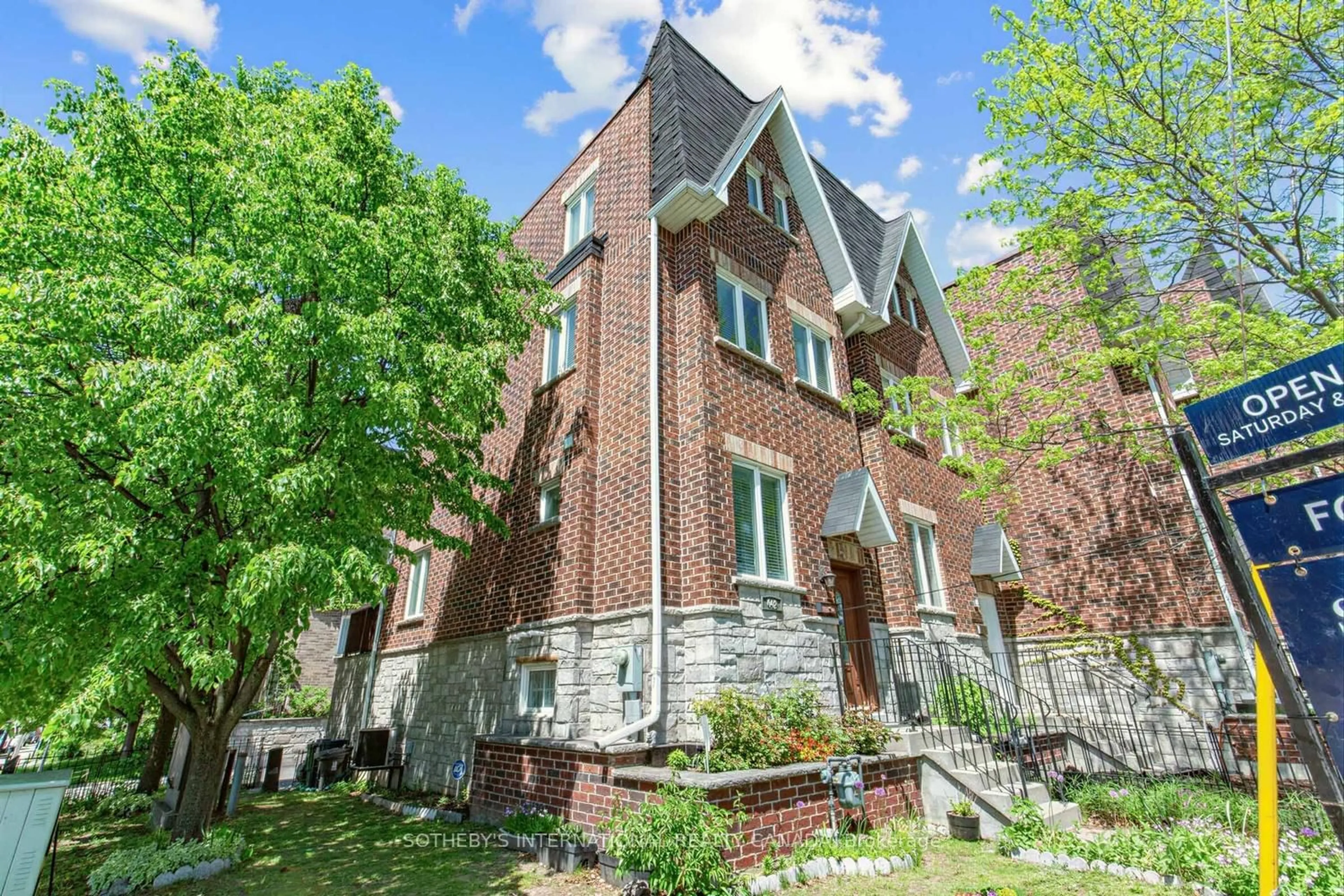 Home with brick exterior material, street for 442 Dawes Rd, Toronto Ontario M4B 2E9