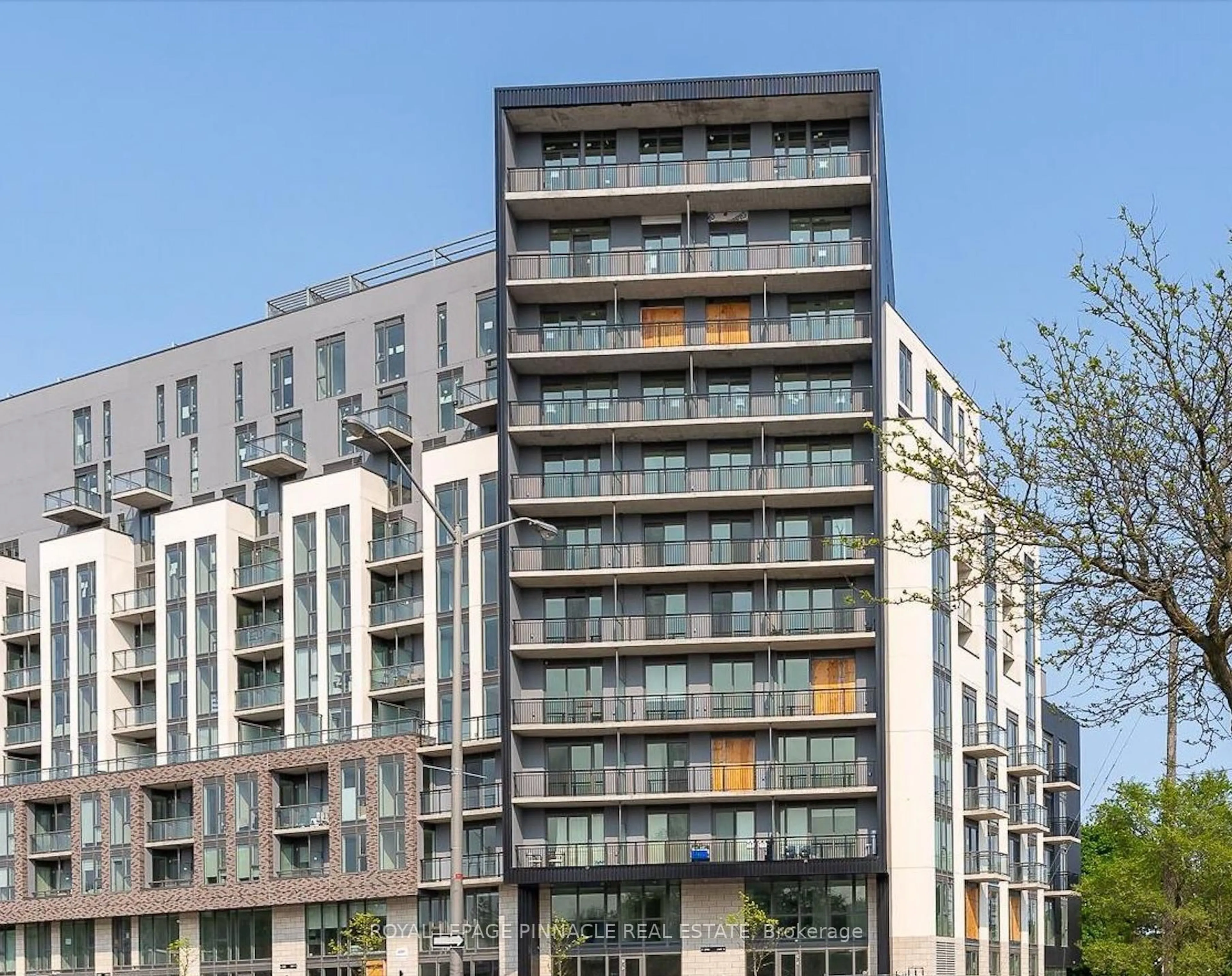 Balcony in the apartment, building for 90 Glen Everest Rd #111, Toronto Ontario M1N 0C3