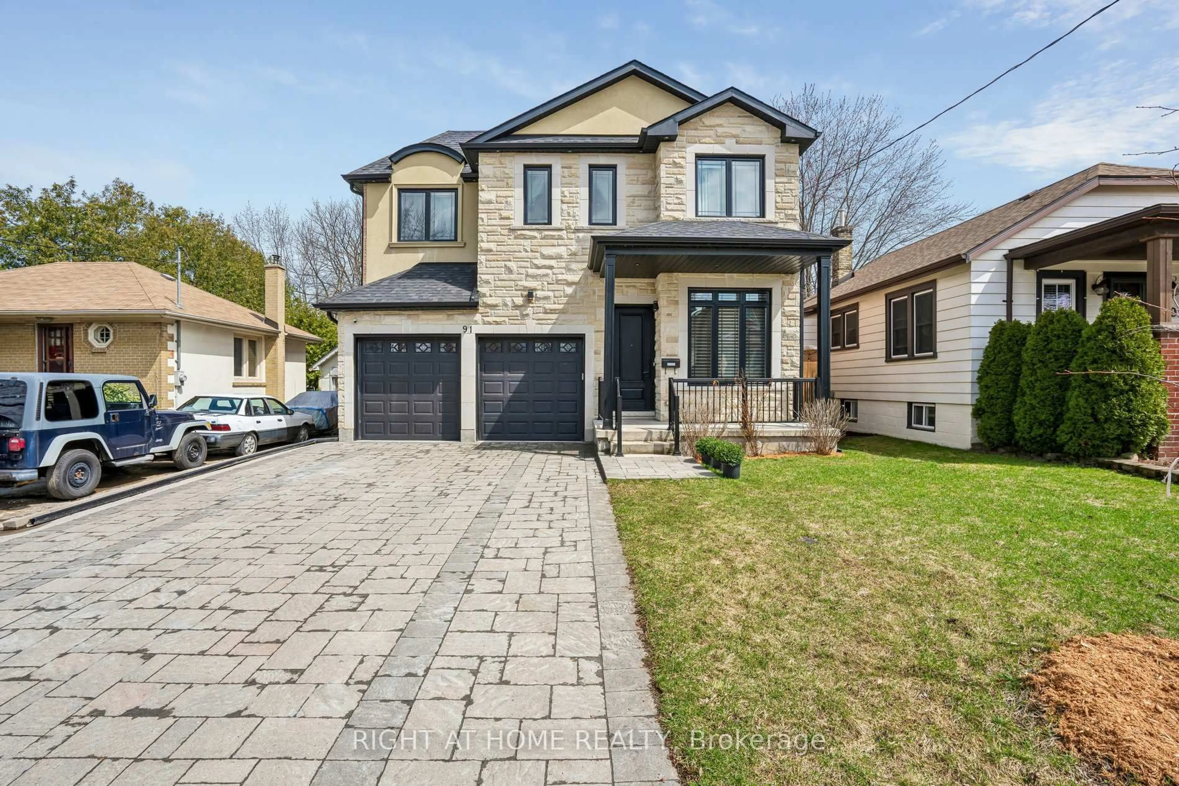 Home with brick exterior material, street for 91 Atlee Ave, Toronto Ontario M1N 3X5
