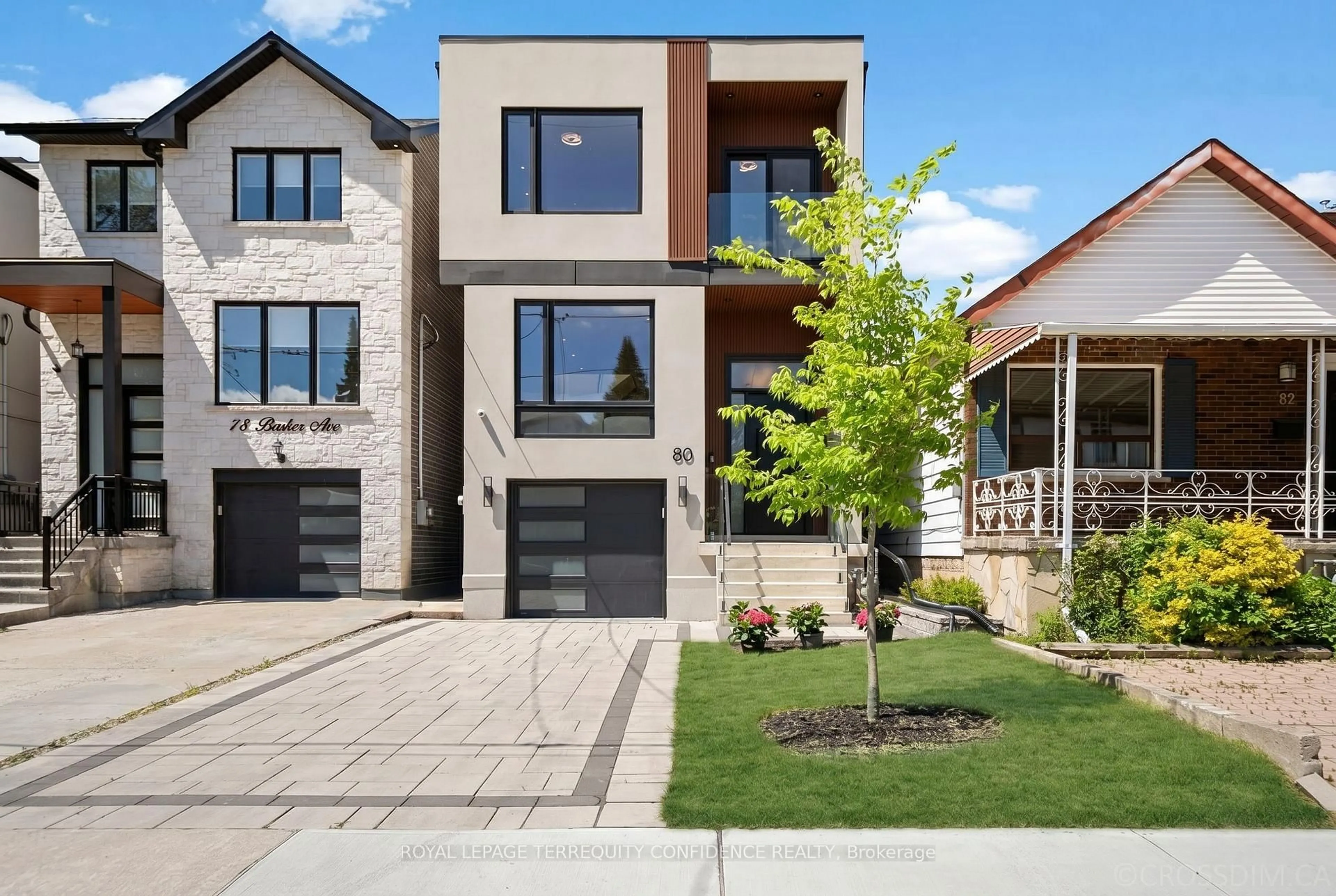 Home with brick exterior material, street for 80 Barker Ave, Toronto Ontario M4C 2N6
