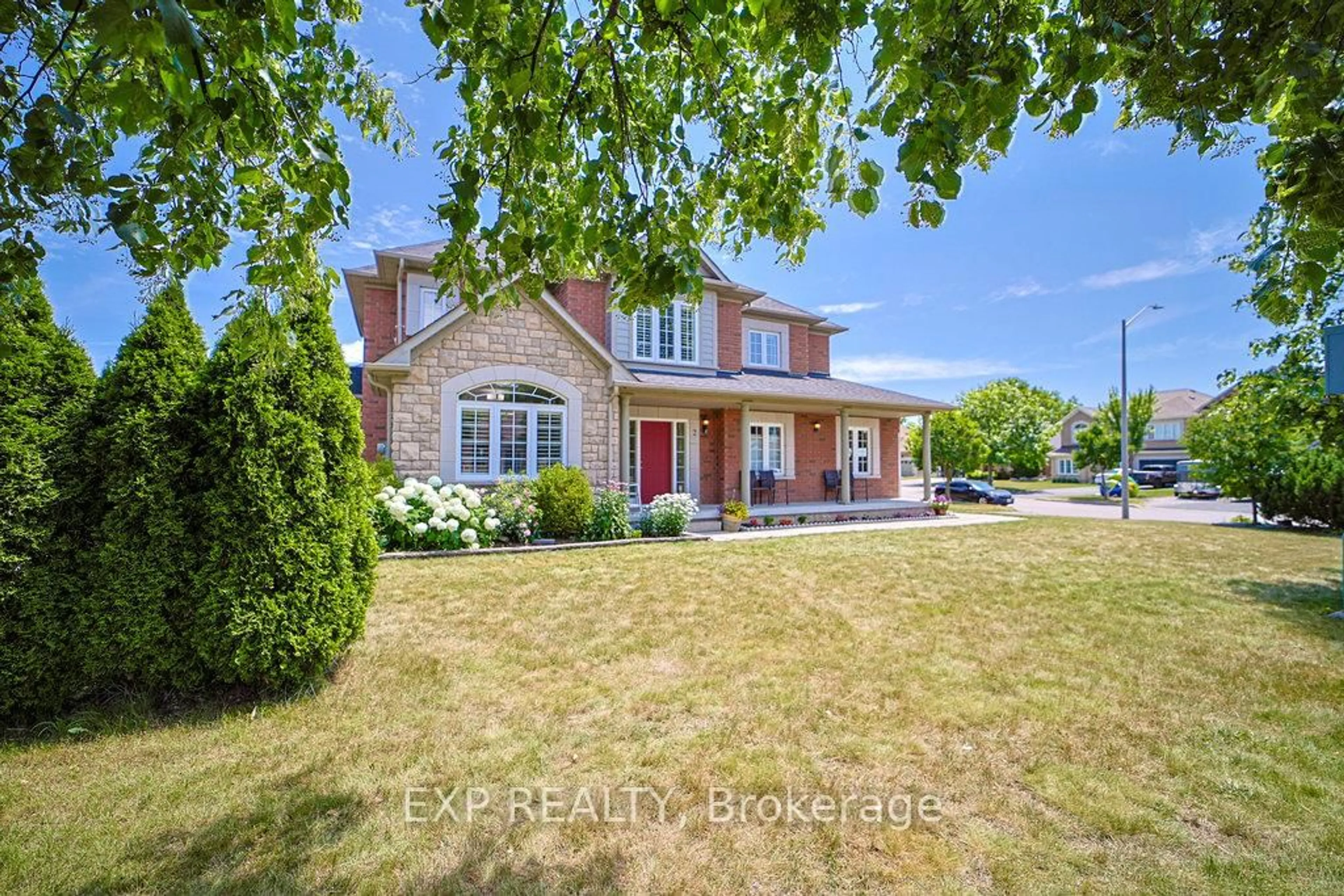 A pic from outside/outdoor area/front of a property/back of a property/a pic from drone, water/lake/river/ocean view for 2 Carlson Pl, Clarington Ontario L1C 5P6