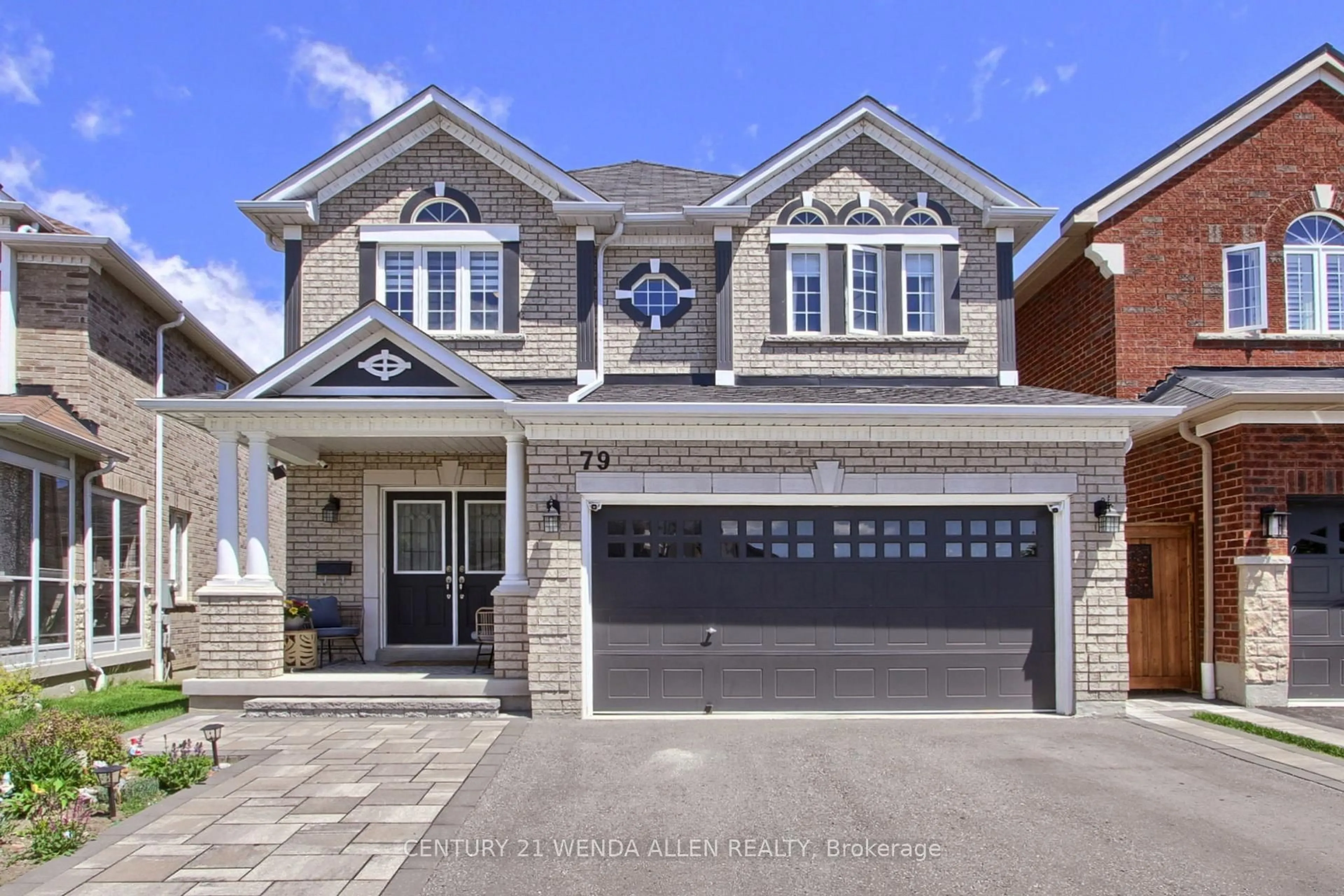 Home with brick exterior material, street for 79 Jevons Dr, Ajax Ontario L1Z 0T6