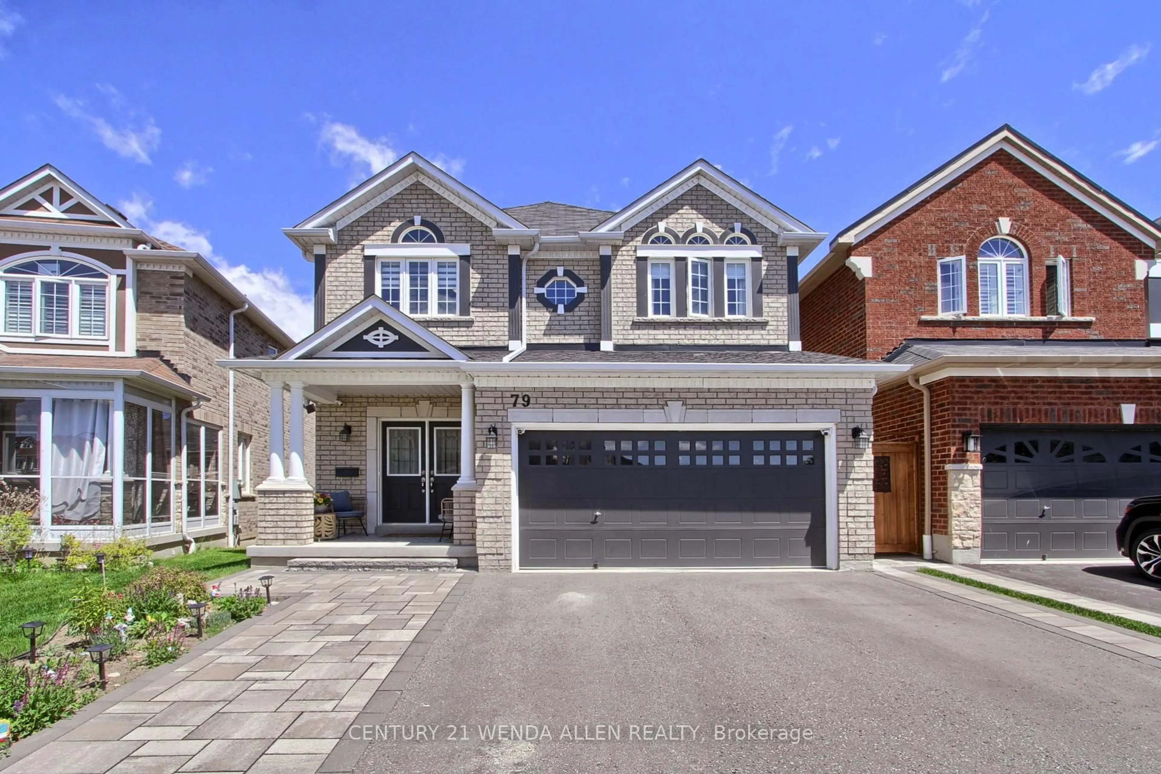 Home with brick exterior material, street for 79 Jevons Dr, Ajax Ontario L1Z 0T6