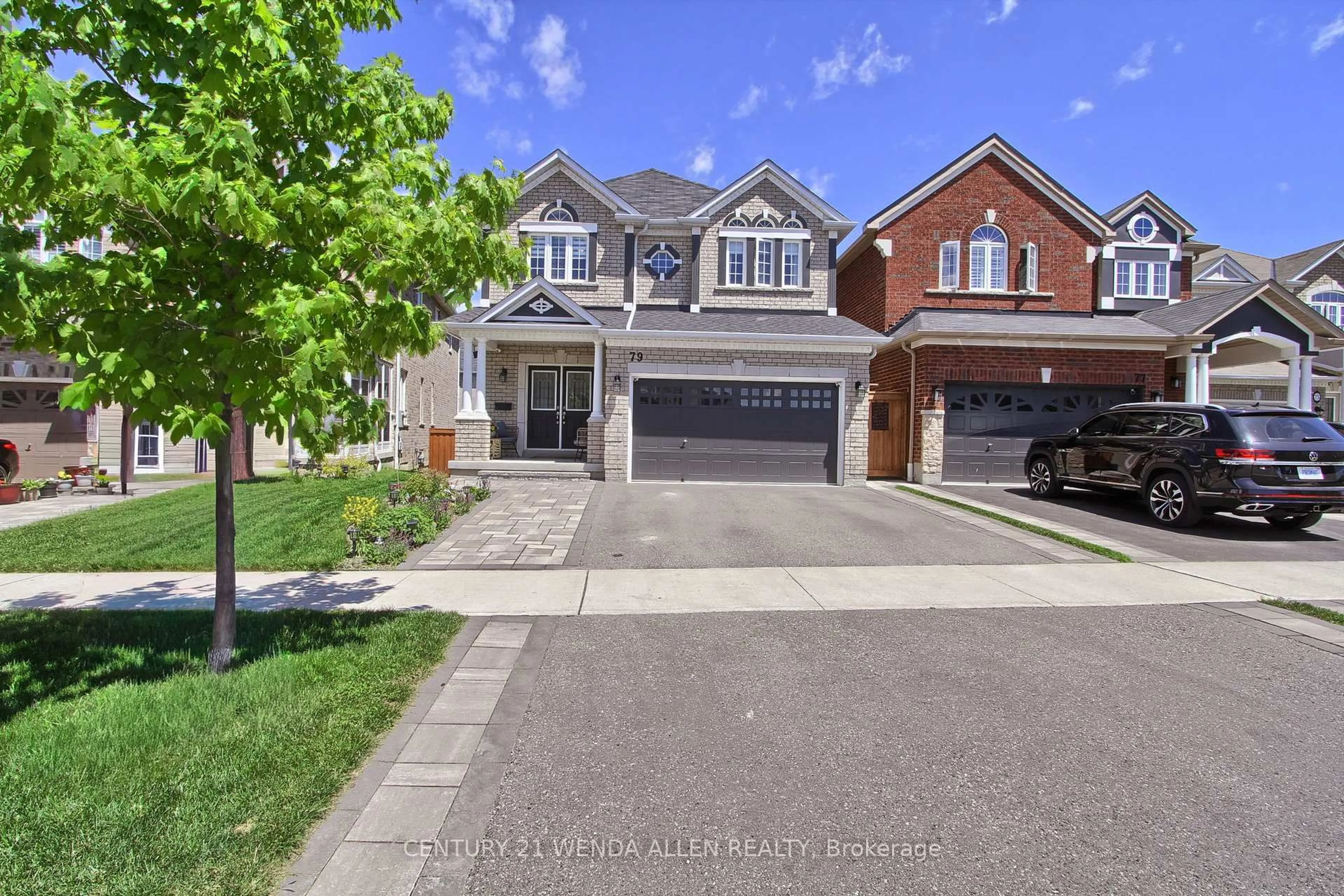 Home with brick exterior material, street for 79 Jevons Dr, Ajax Ontario L1Z 0T6
