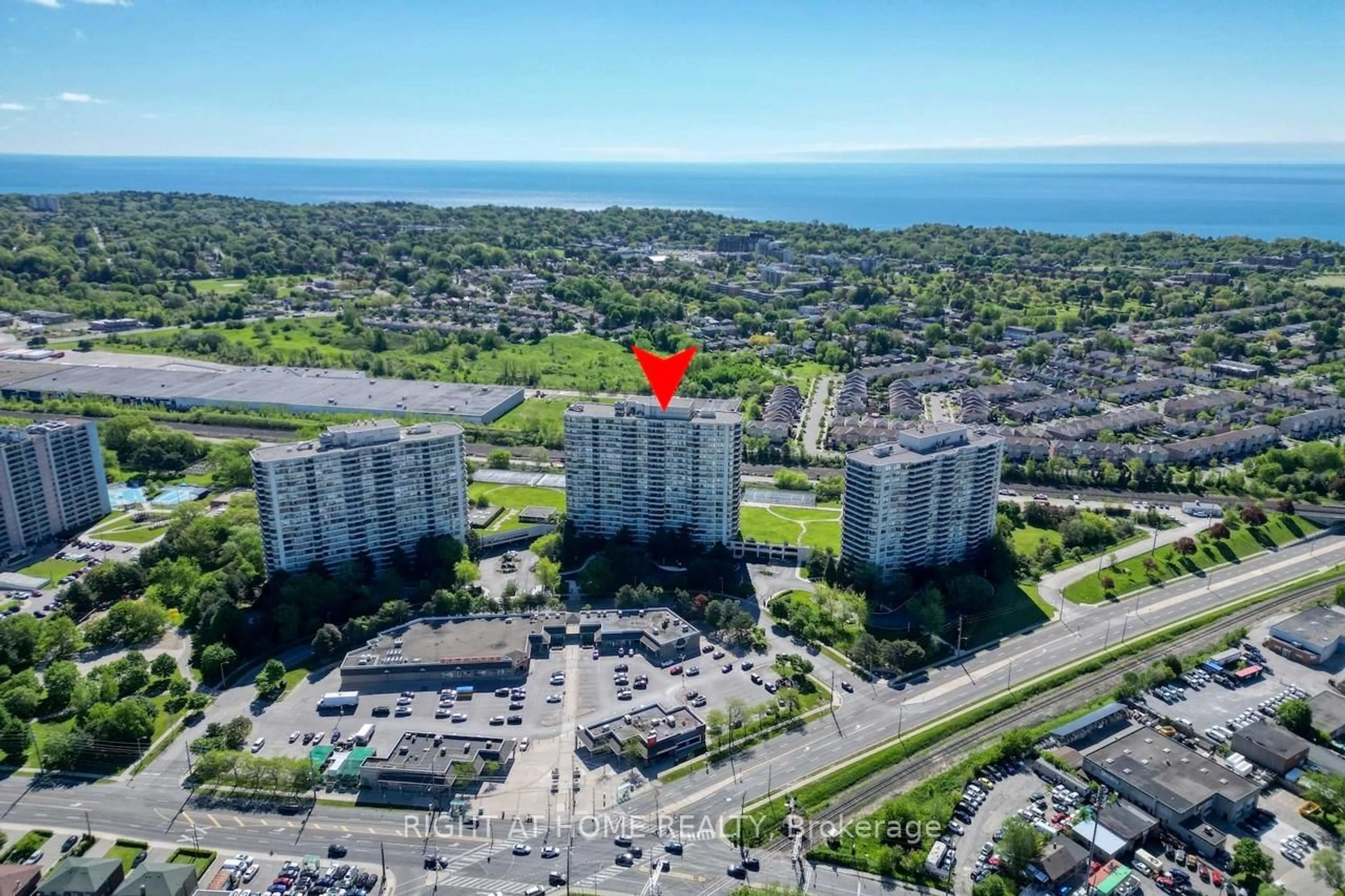 A pic from outside/outdoor area/front of a property/back of a property/a pic from drone, unknown for 3 Greystone Walk Dr #2027, Toronto Ontario M1K 5J4