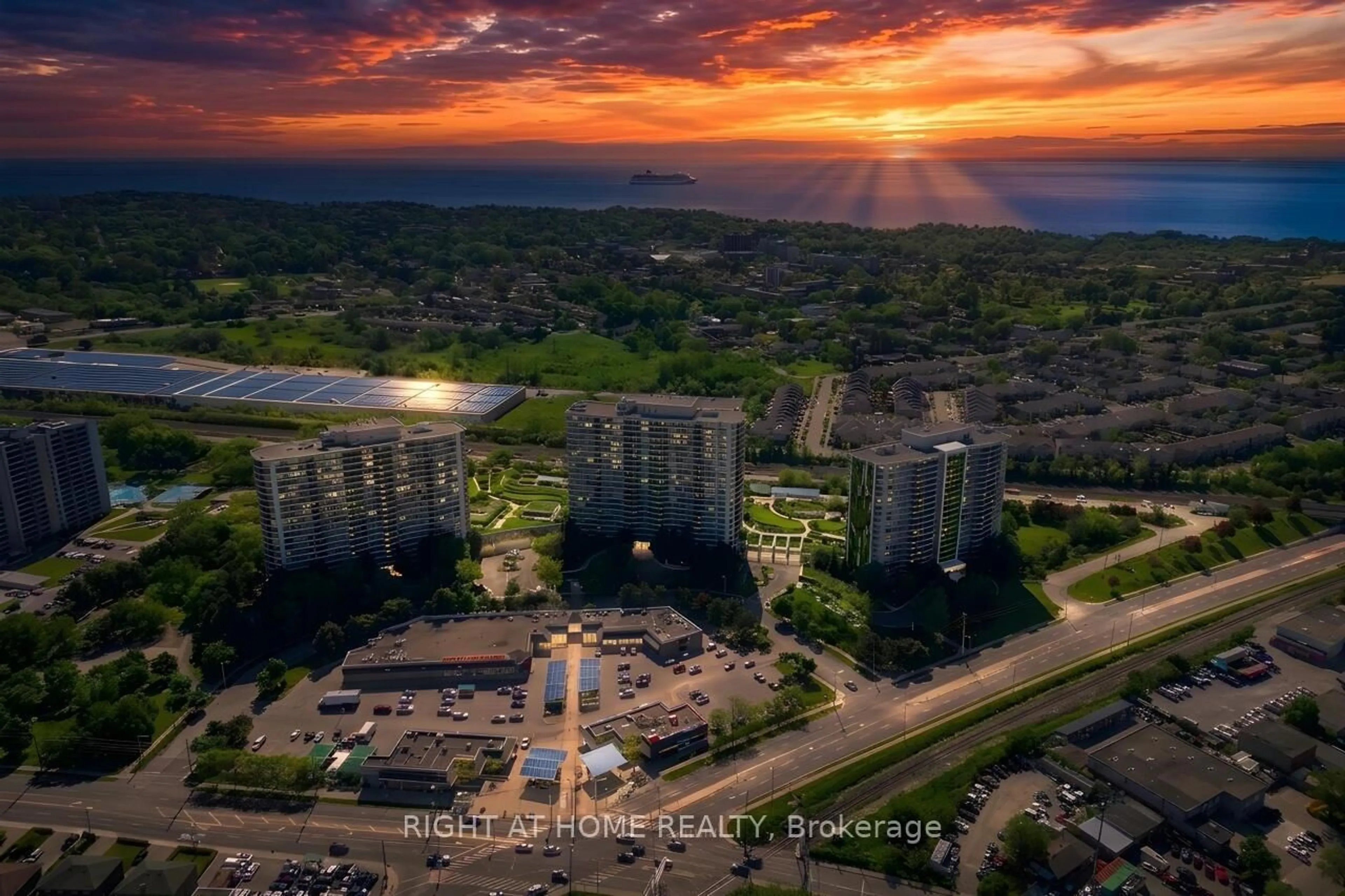 A pic from outside/outdoor area/front of a property/back of a property/a pic from drone, water/lake/river/ocean view for 3 Greystone Walk Dr #2027, Toronto Ontario M1K 5J4