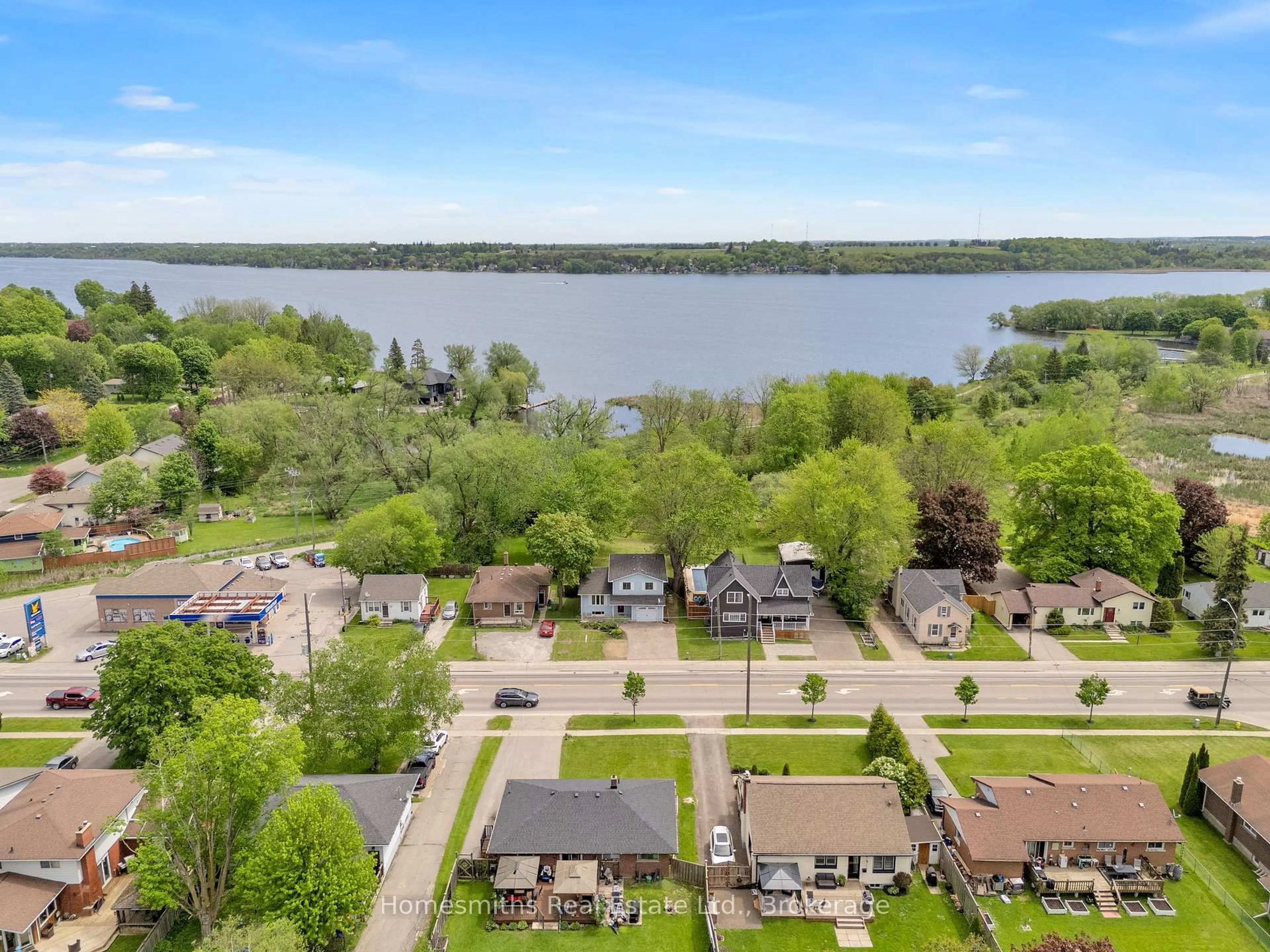 A pic from outside/outdoor area/front of a property/back of a property/a pic from drone, water/lake/river/ocean view for 15779 Simcoe St, Scugog Ontario L9L 1N5