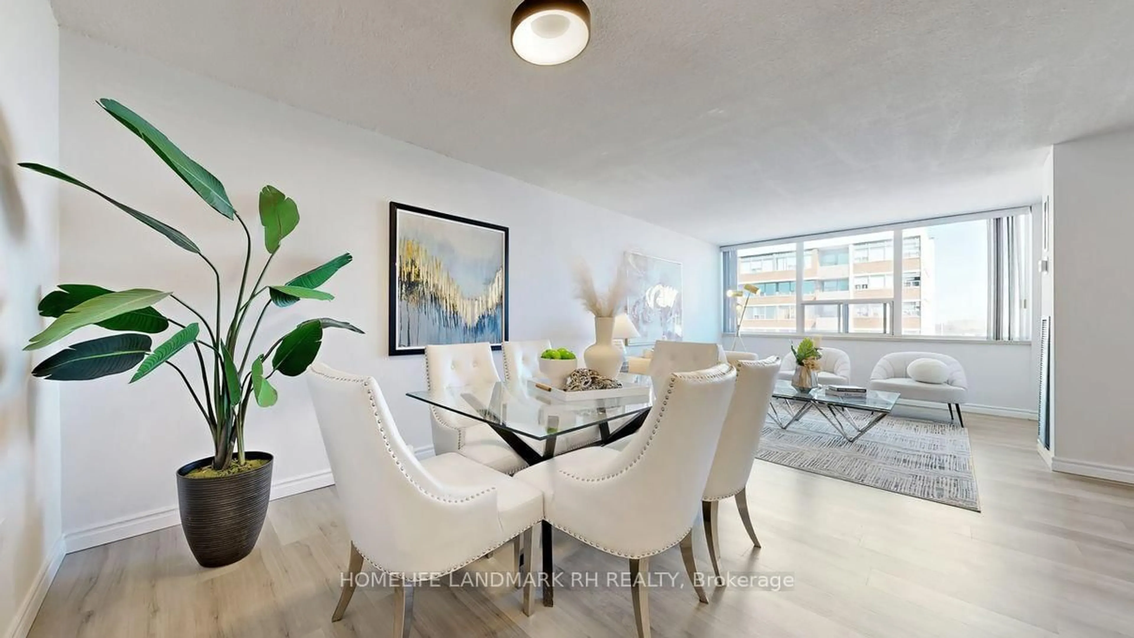 Dining room, ceramic/tile floor for 25 Silver Springs Blvd #1804, Toronto Ontario M1V 1M9