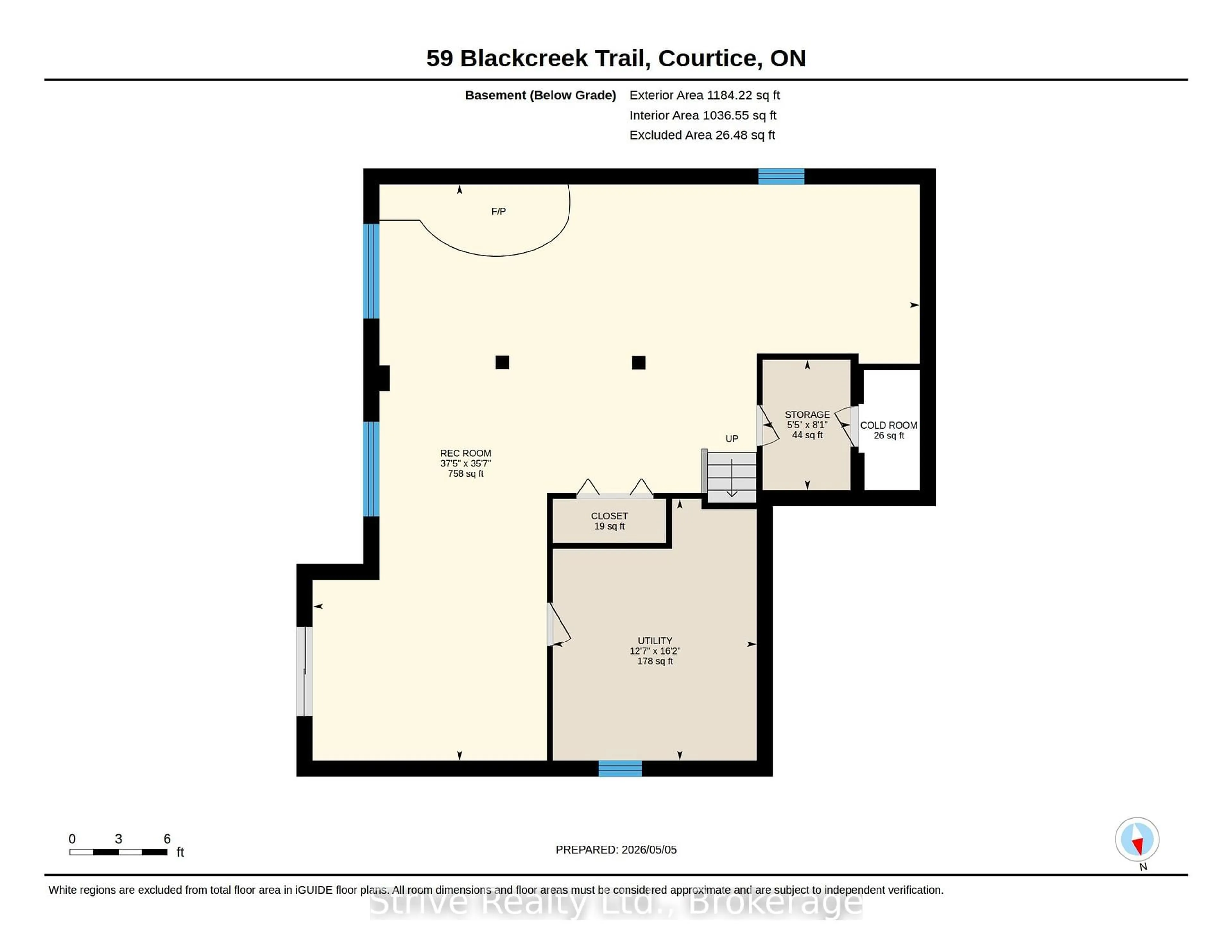 Floor plan for 59 Blackcreek Tr, Clarington Ontario L1E 1J9