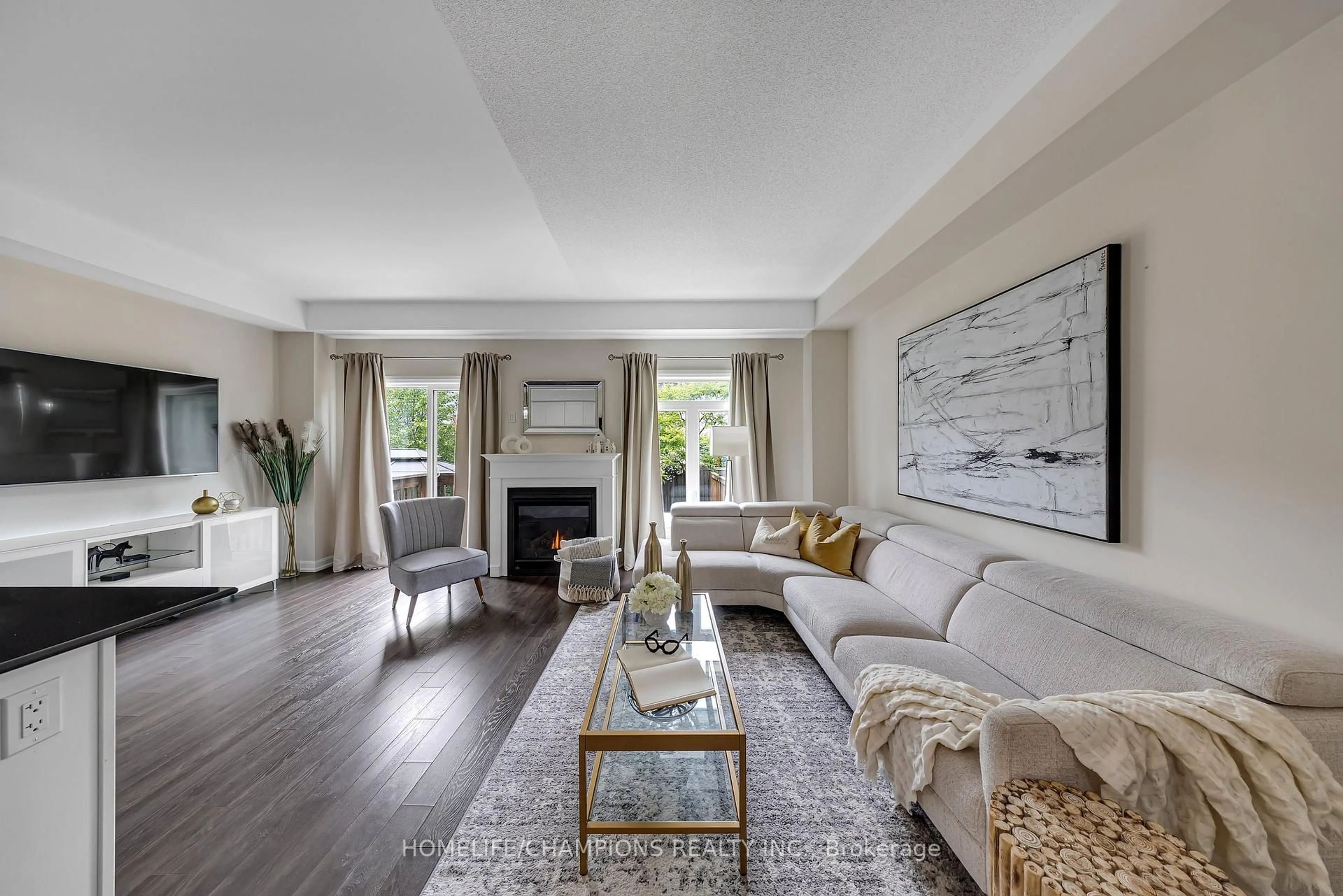 Living room with furniture, unknown for 38 Longshore Way, Whitby Ontario L1N 0M1