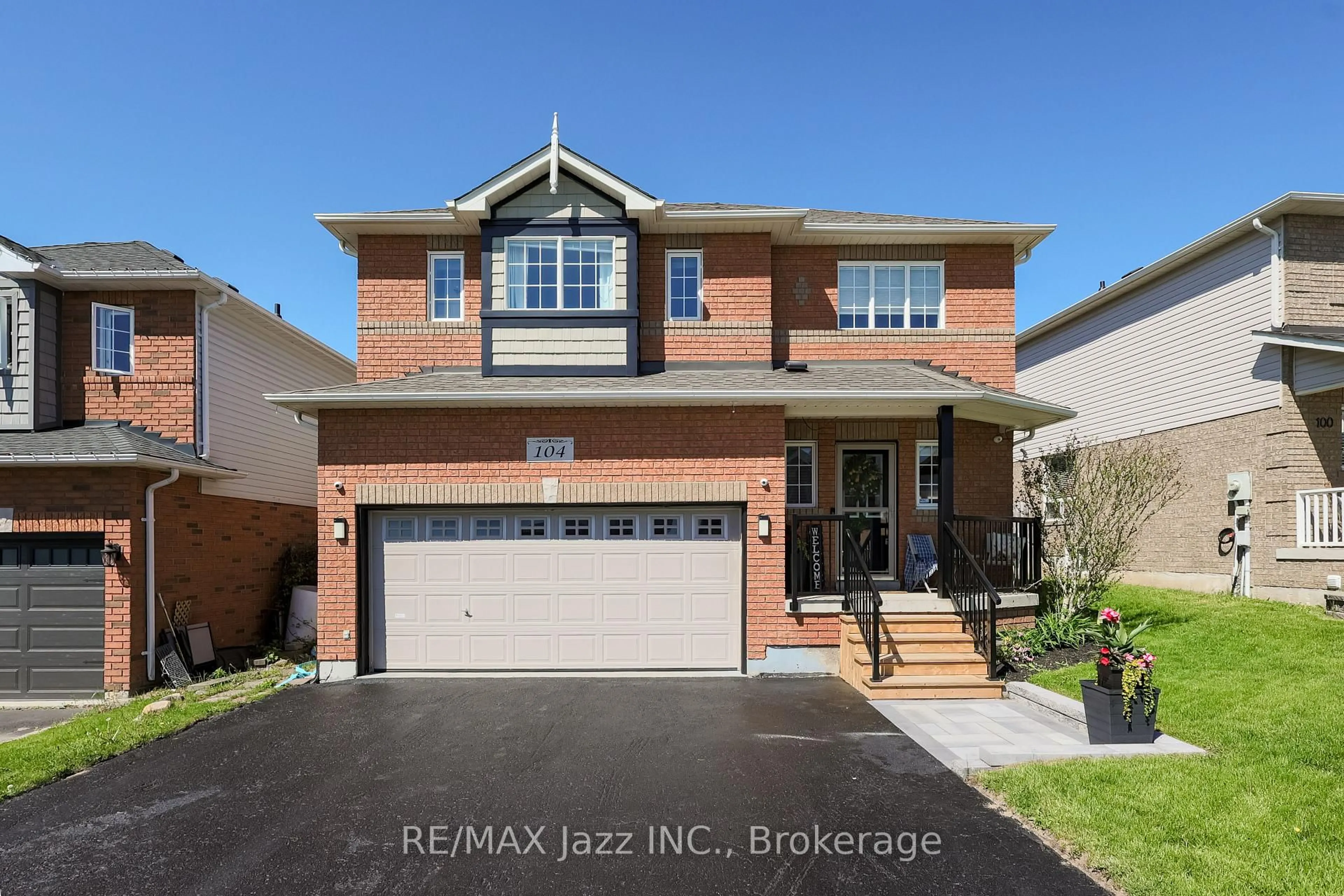 Home with brick exterior material, street for 104 Calwell Dr, Scugog Ontario L9L 1T7