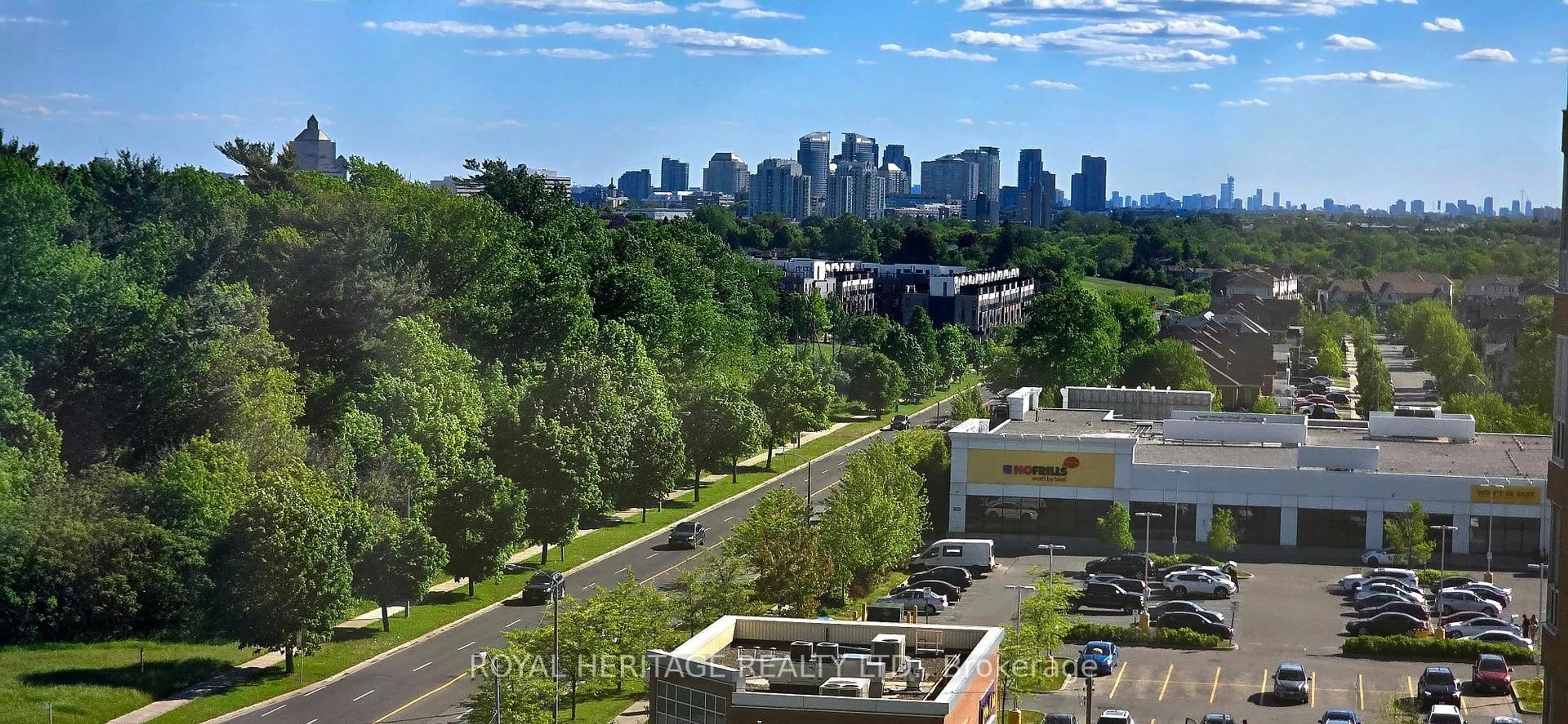 A pic from outside/outdoor area/front of a property/back of a property/a pic from drone, city buildings view from balcony for 410 malvern Ave #1108, Toronto Ontario M1B 5J5