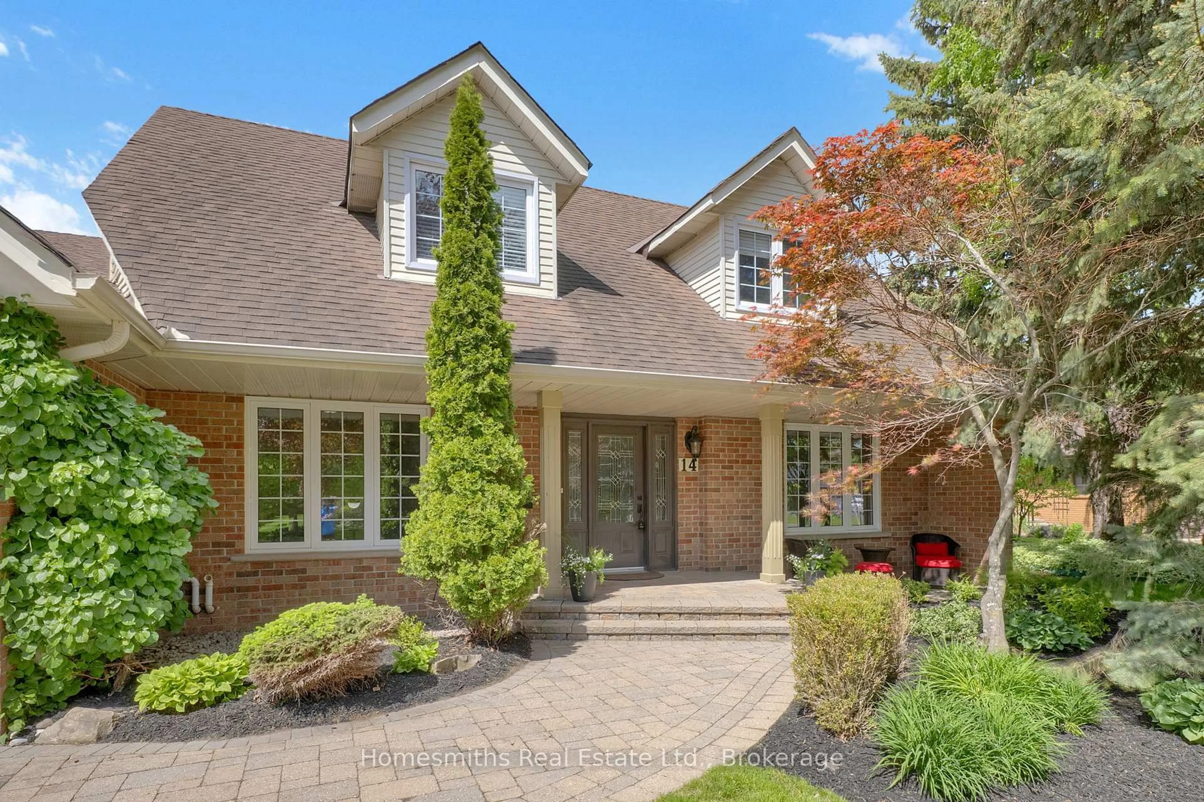 Home with brick exterior material, street for 14 Hanover Crt, Whitby Ontario L1N 7J2