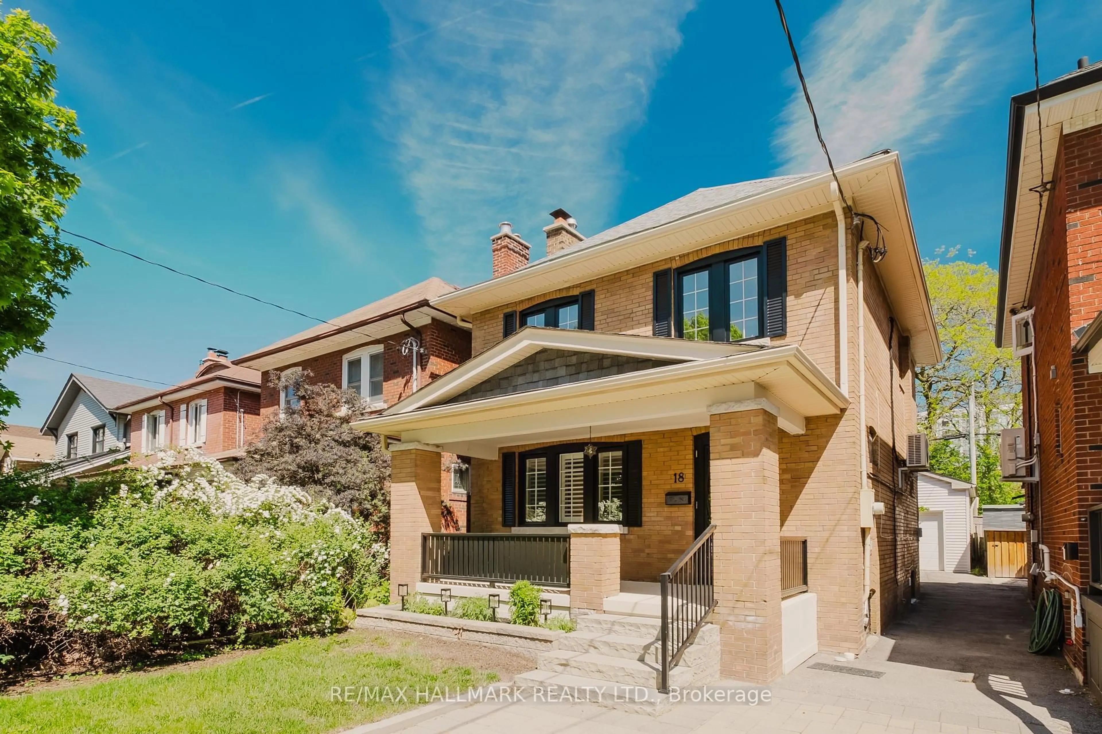 Home with brick exterior material, street for 18 Glen Stewart Ave, Toronto Ontario M4E 1P7