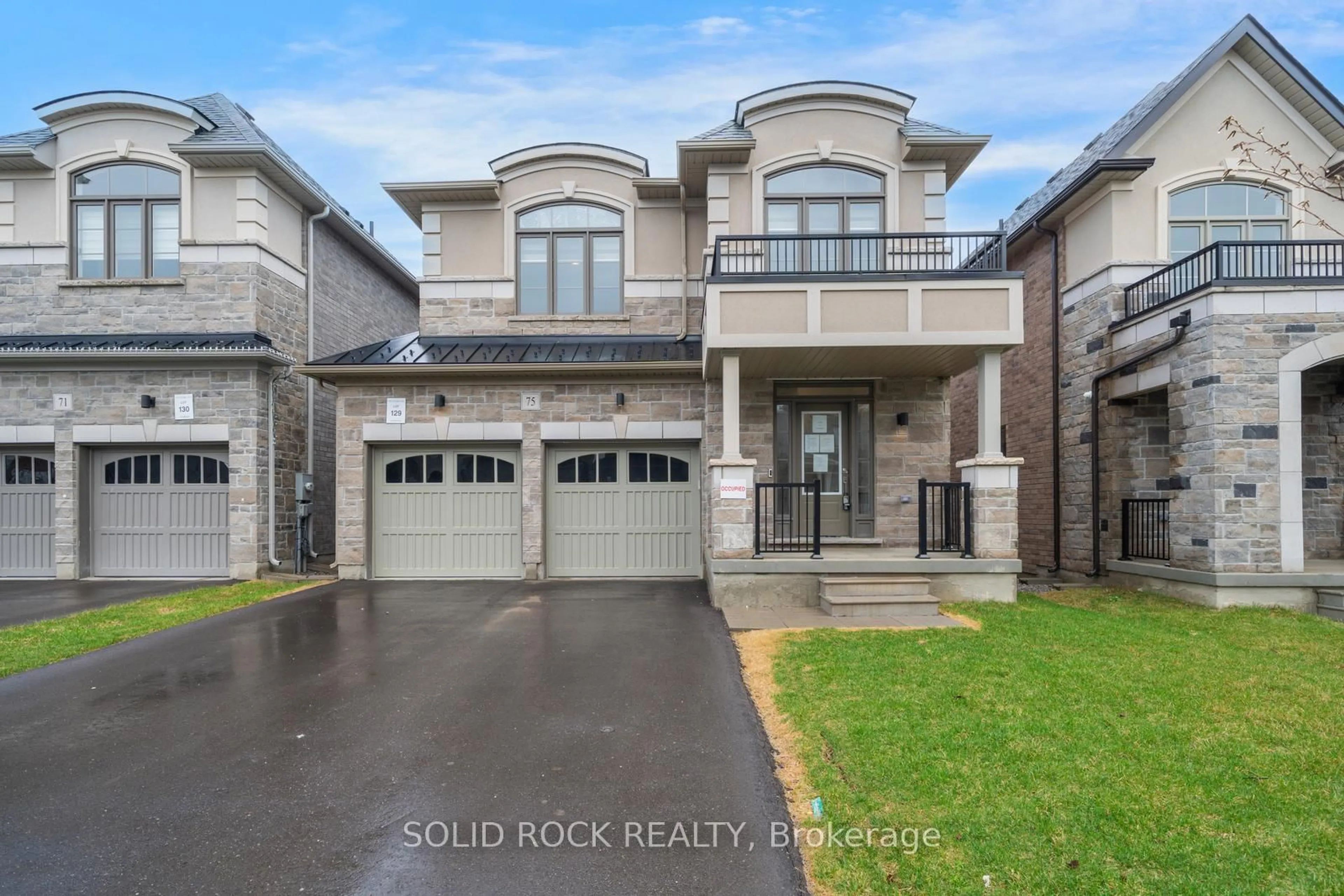 Home with brick exterior material, street for 75 Ed Ewert Ave, Clarington Ontario L1B 0W7