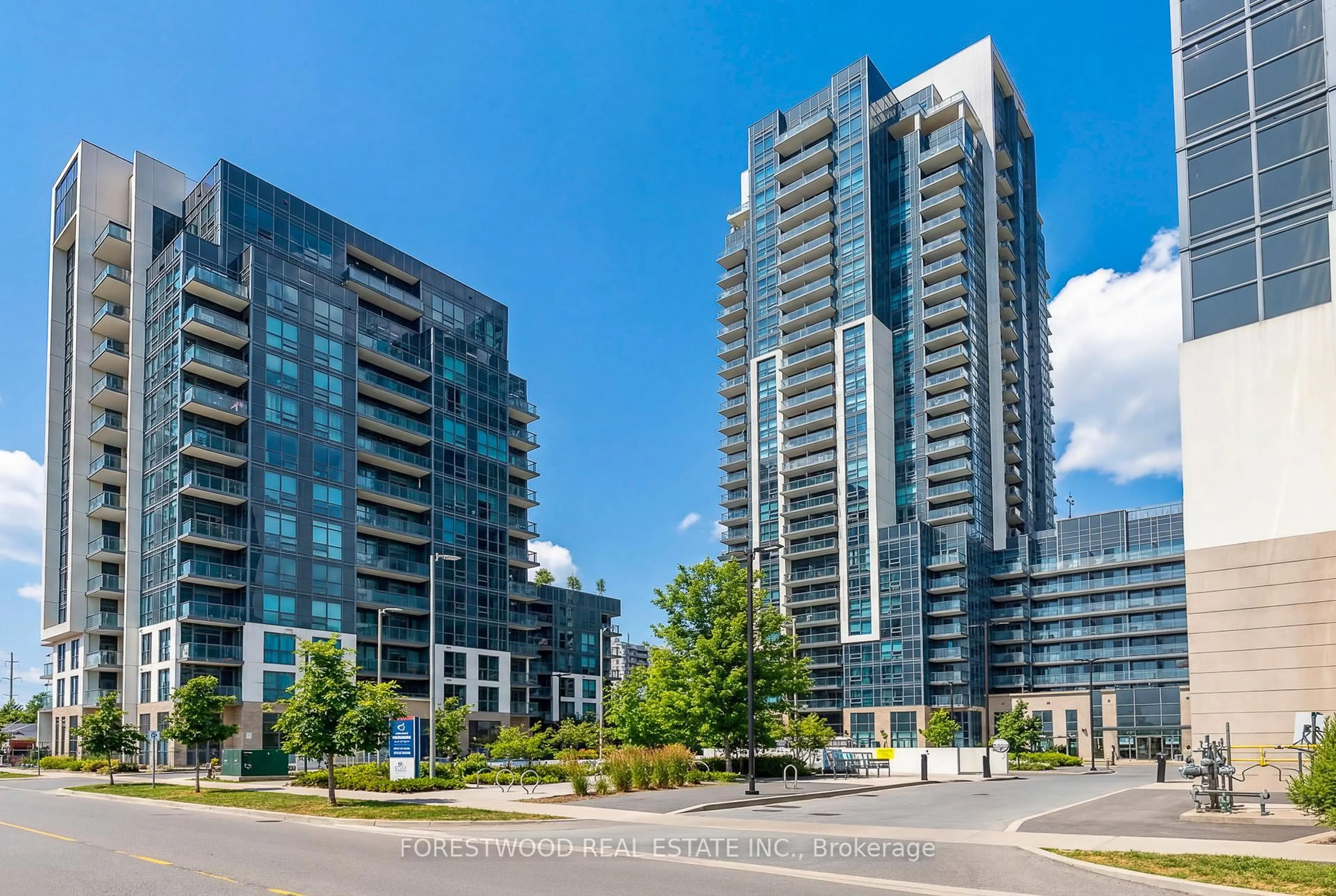 A pic from outside/outdoor area/front of a property/back of a property/a pic from drone, unknown for 20 Meadowglen Pl #2104, Toronto Ontario M1G 0A9