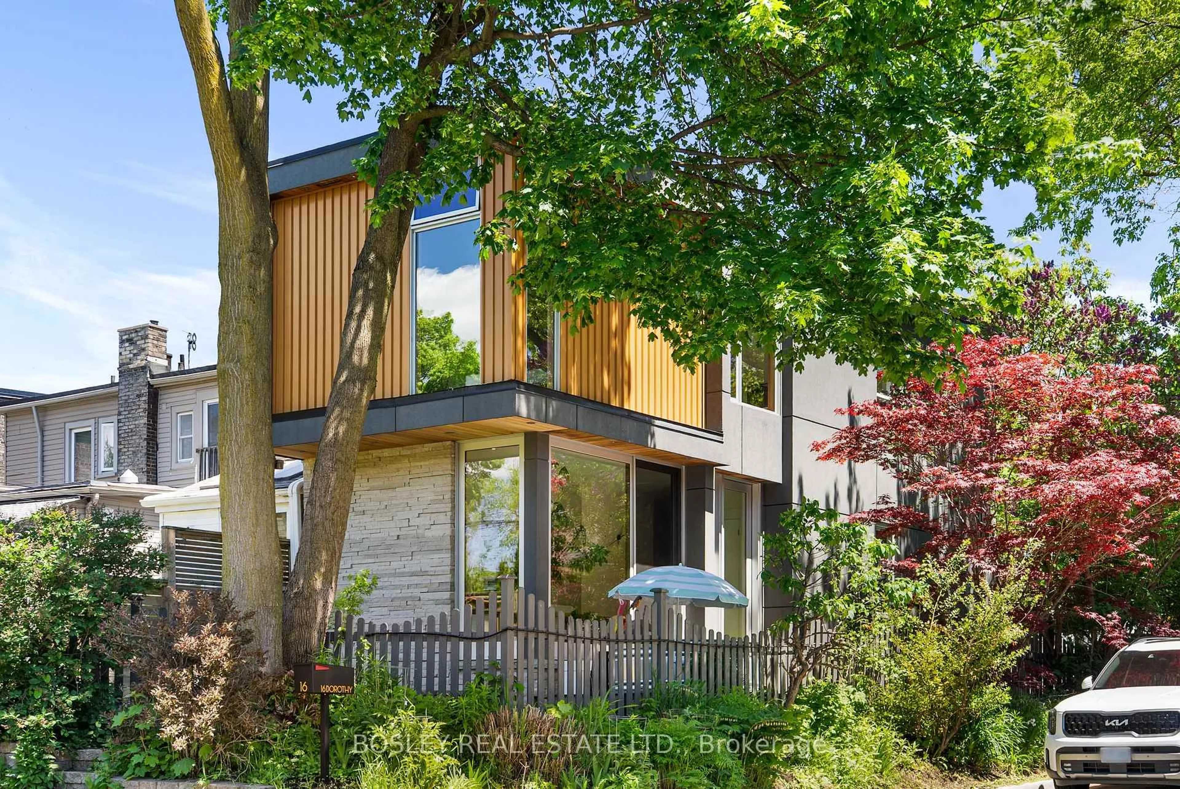 Home with brick exterior material, street for 16 Dorothy St, Toronto Ontario M4L 0A3