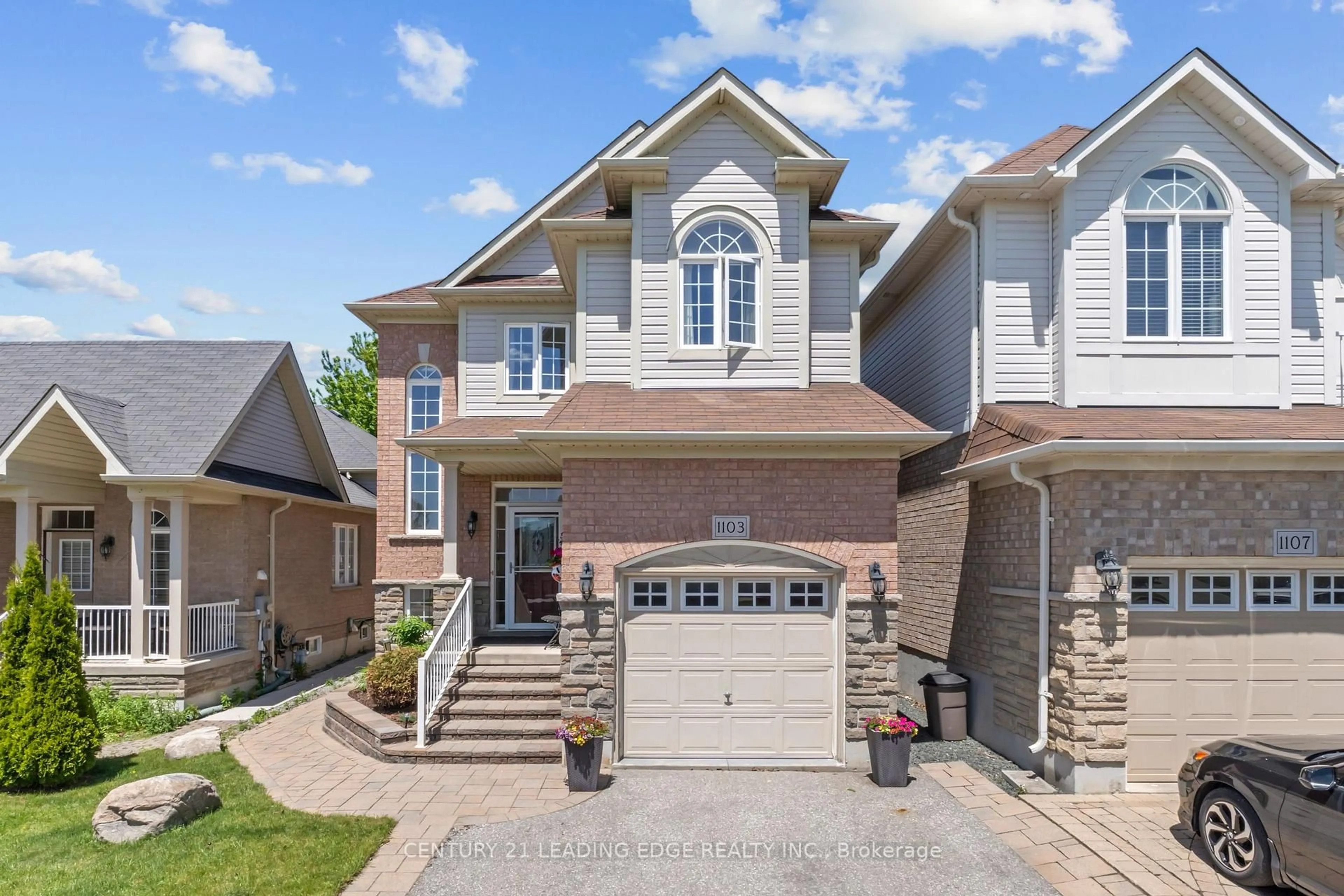 Home with brick exterior material, street for 1103 Glenbourne Dr, Oshawa Ontario L1K 0B7