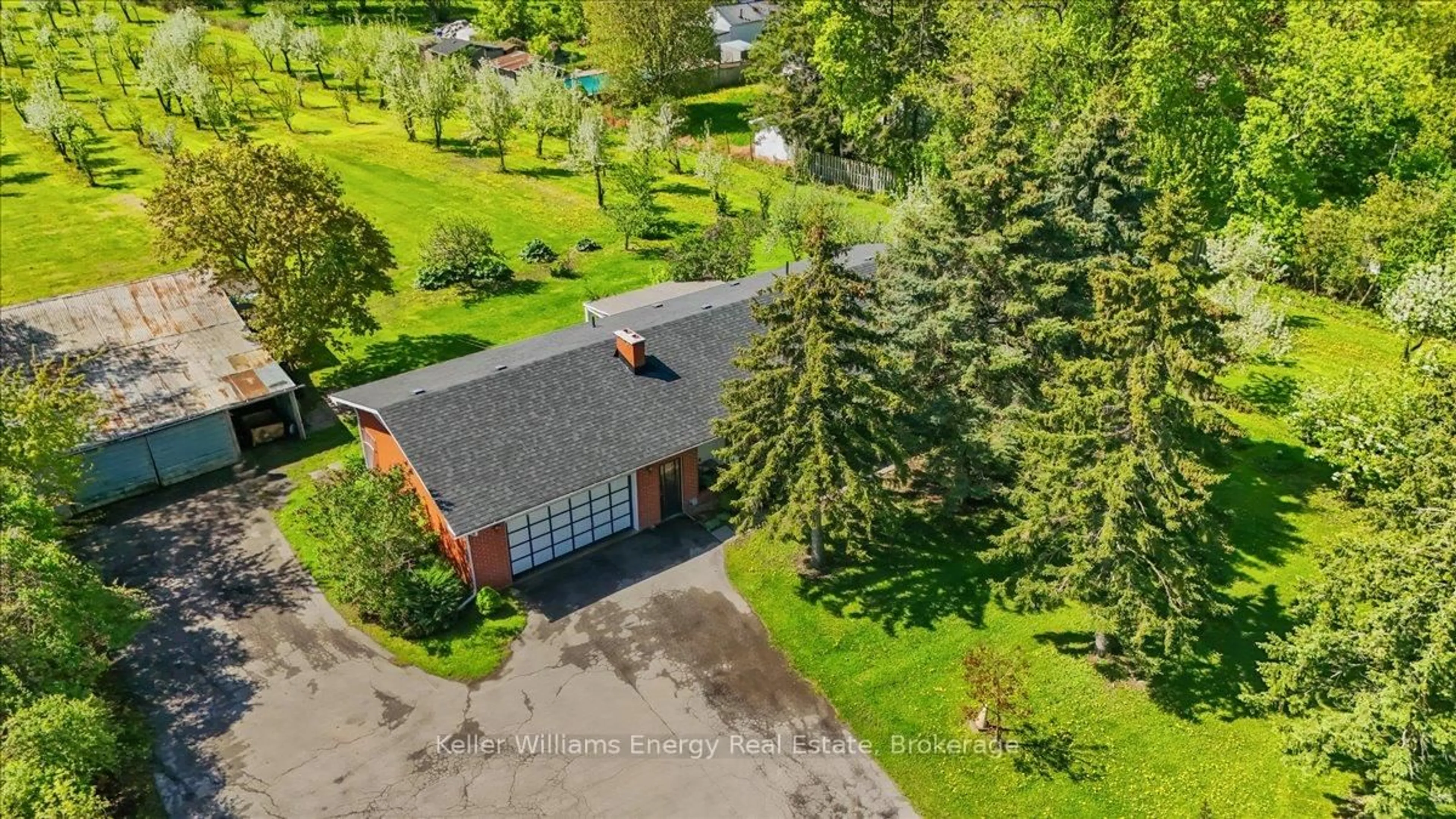 A pic from outside/outdoor area/front of a property/back of a property/a pic from drone, unknown for 2263 Hwy 2, Clarington Ontario L1C 3K7