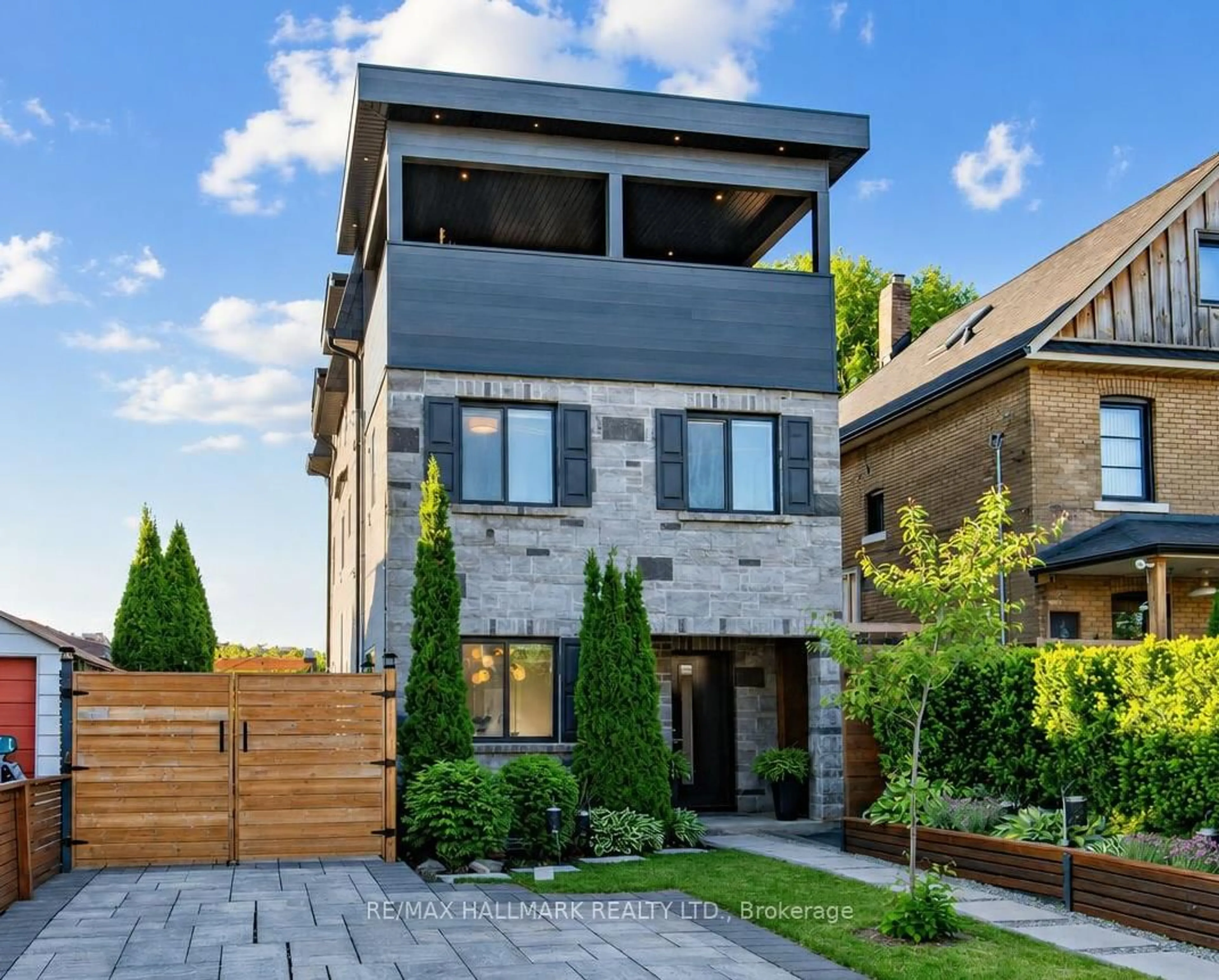 Home with brick exterior material, street for 4A Midburn Ave, Toronto Ontario M4C 2C9