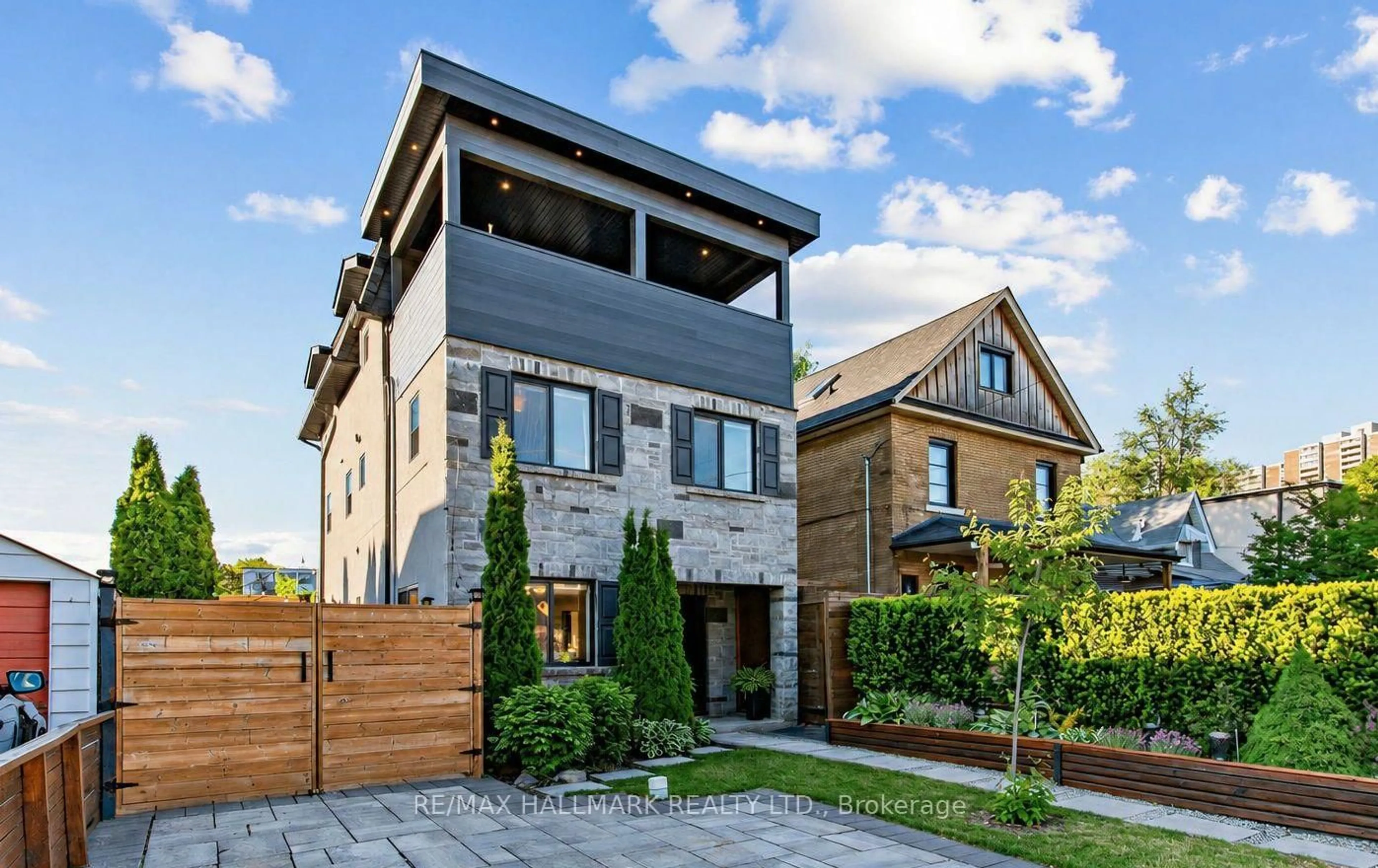 Home with brick exterior material, street for 4A Midburn Ave, Toronto Ontario M4C 2C9