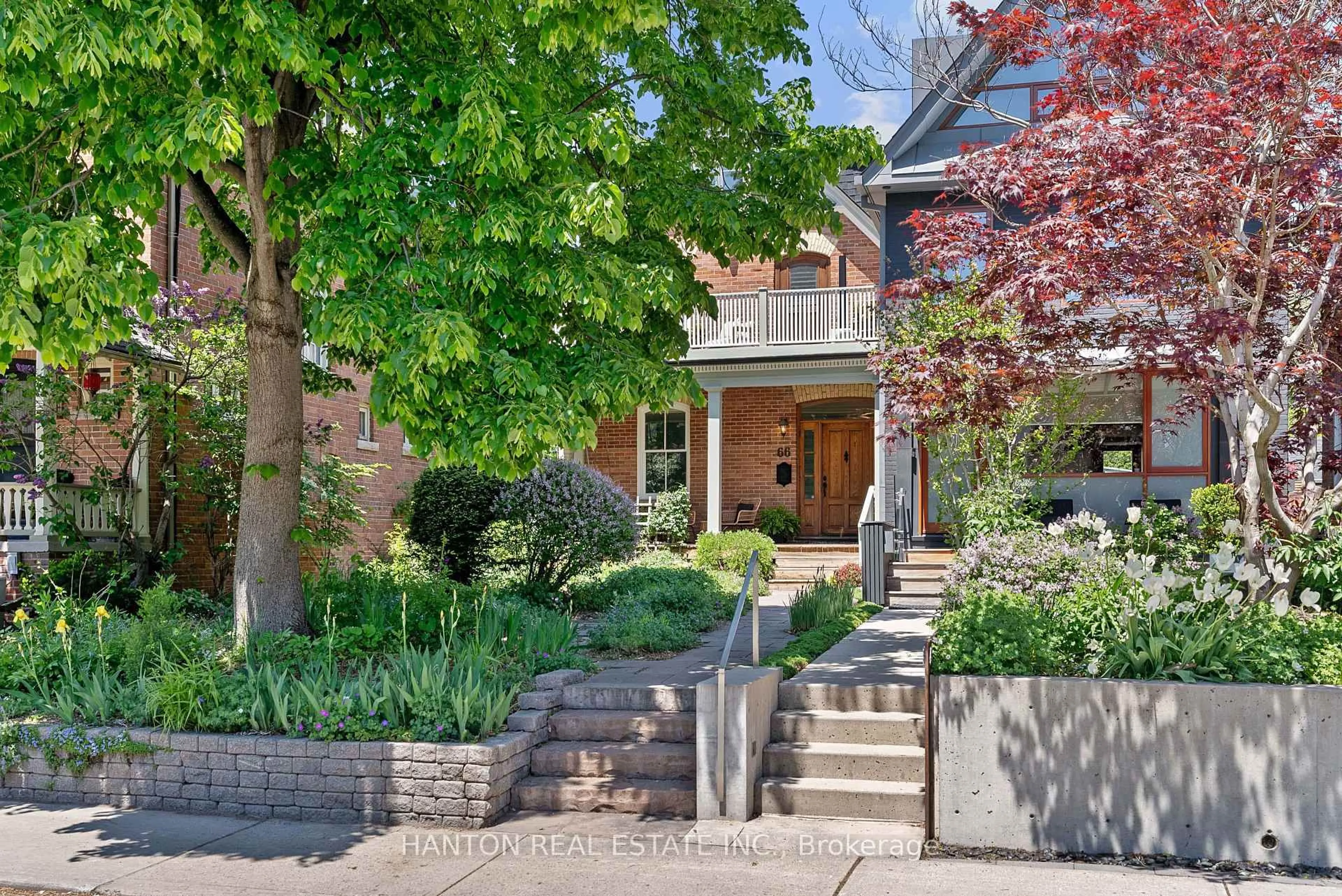 Home with brick exterior material, street for 66 Hogarth Ave, Toronto Ontario M4K 1K3