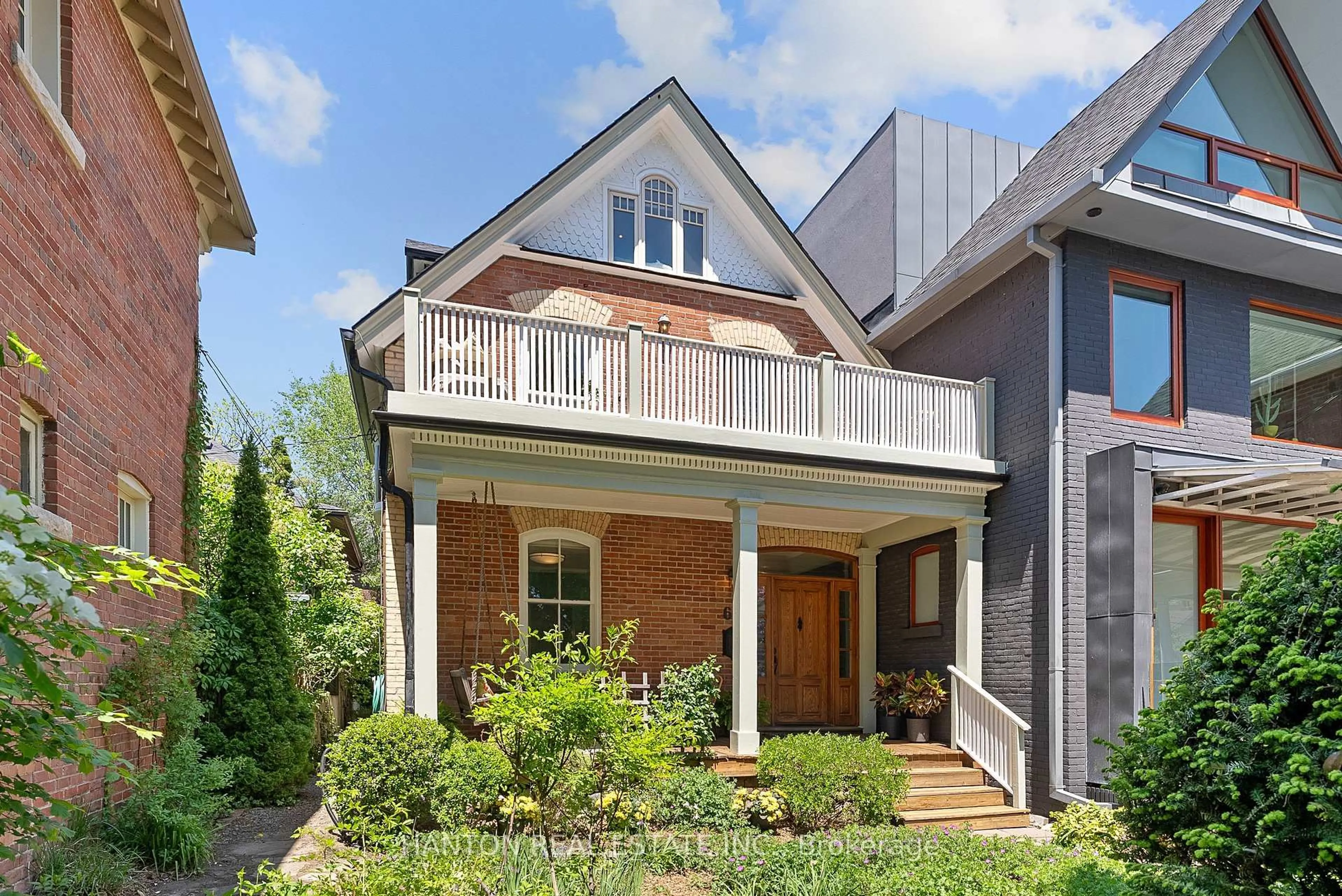 Home with brick exterior material, street for 66 Hogarth Ave, Toronto Ontario M4K 1K3