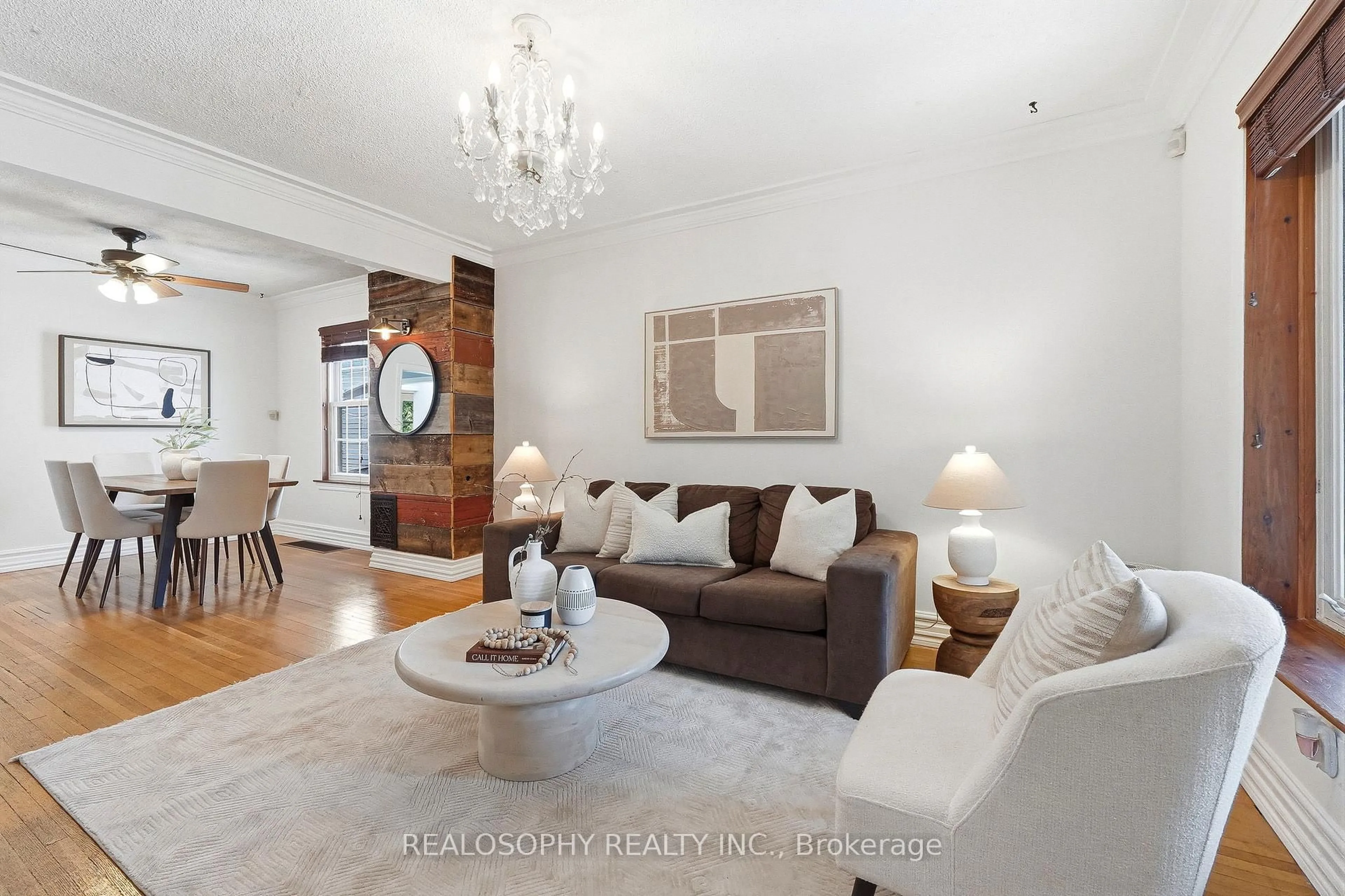Living room with furniture, unknown for 10 Medford Ave, Toronto Ontario M1L 4G2