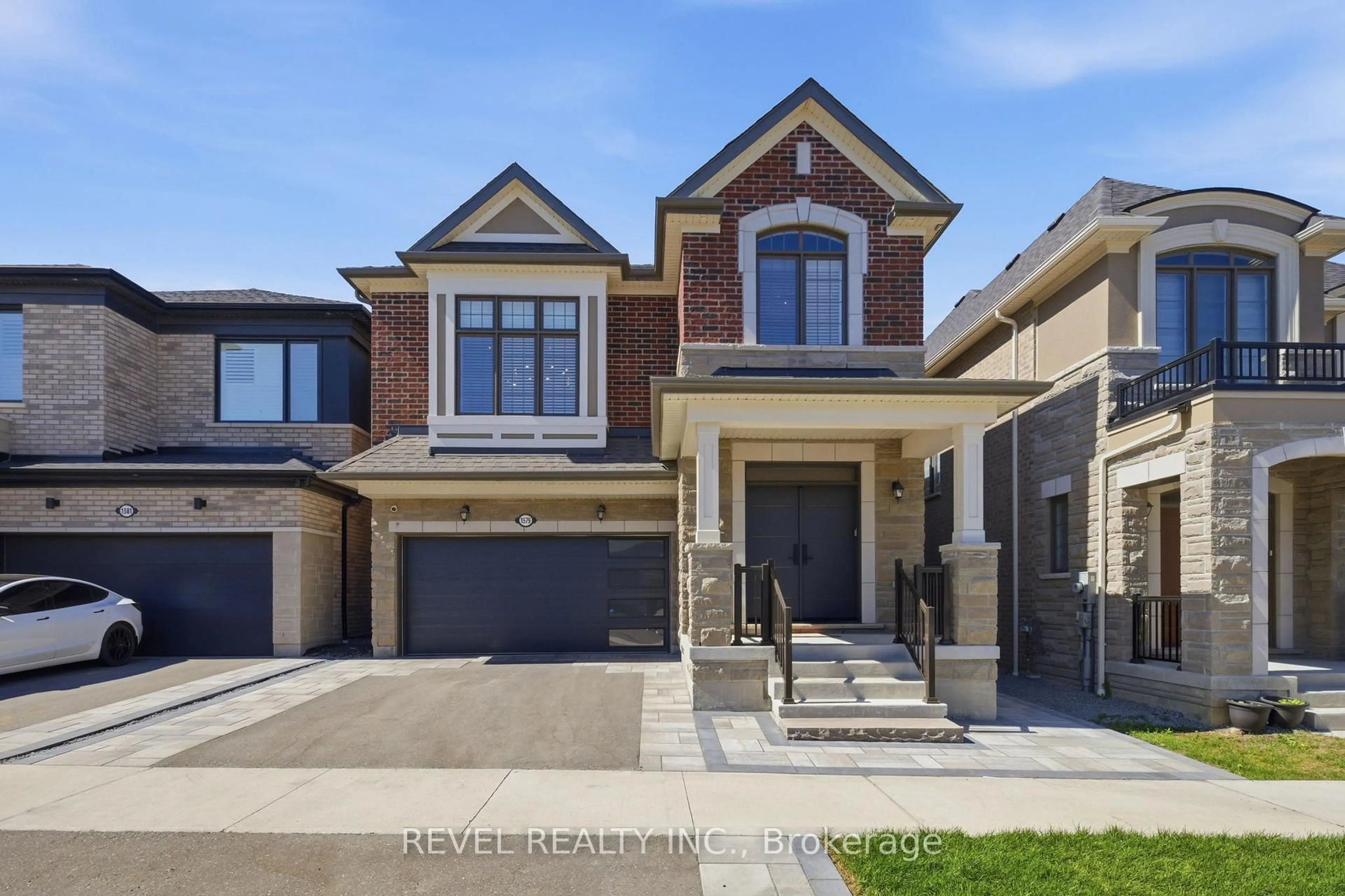 Home with brick exterior material, street for 1579 Scarlett Tr, Pickering Ontario L1X 0N9