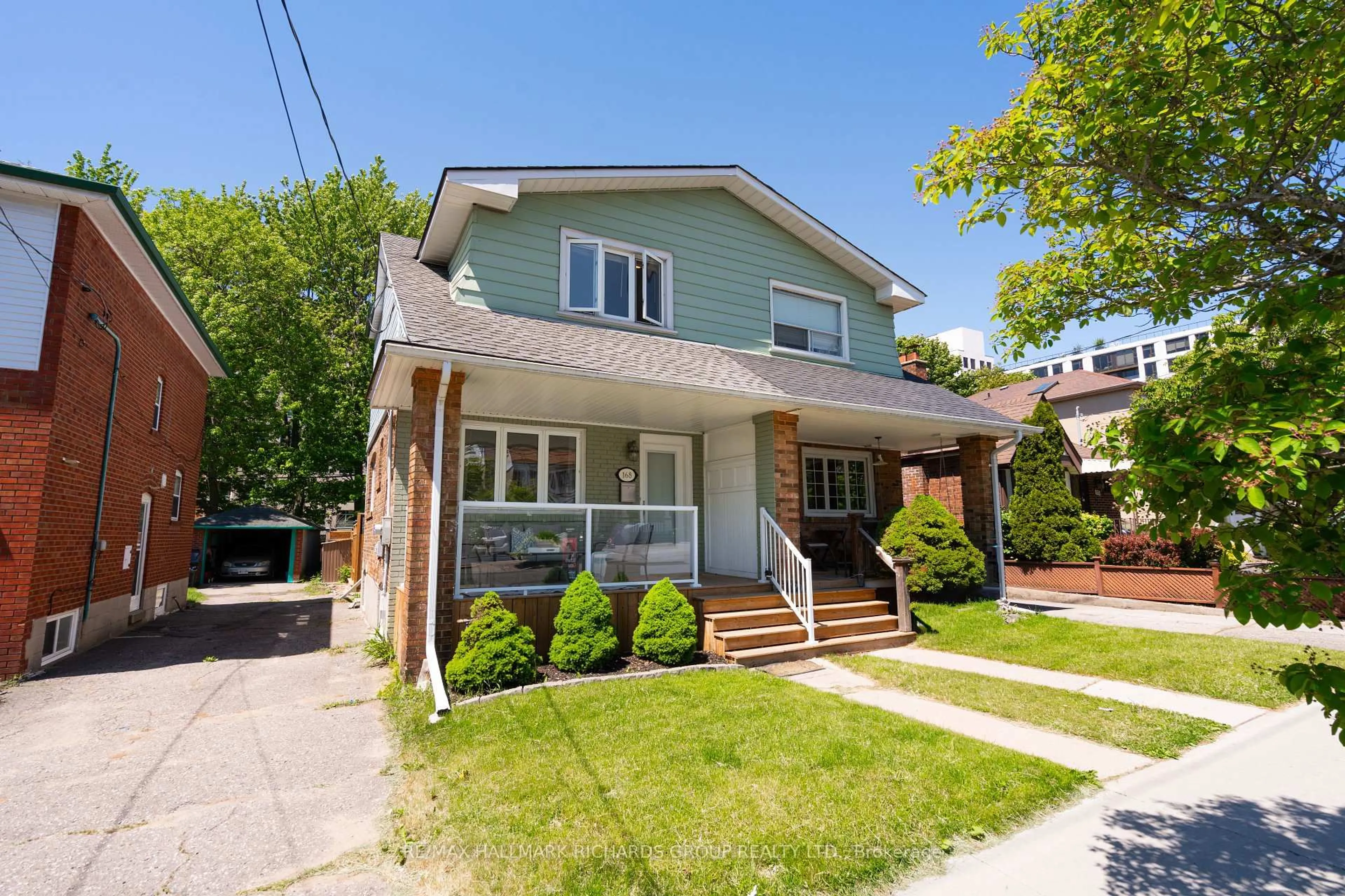 Home with brick exterior material, street for 168 Blantyre Ave, Toronto Ontario M1N 2R5