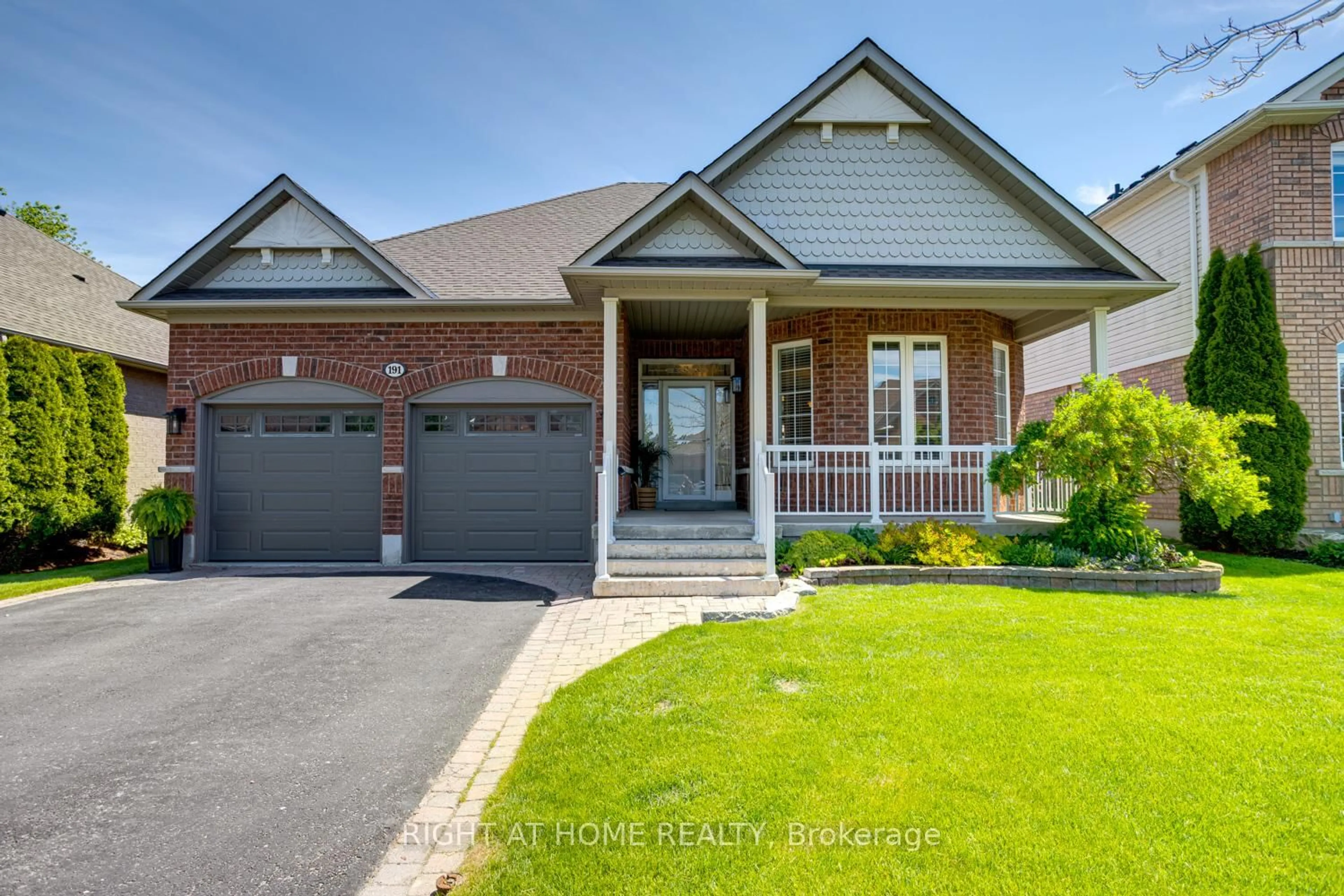 Home with brick exterior material, street for 191 Roseborough Dr, Scugog Ontario L9L 2E6