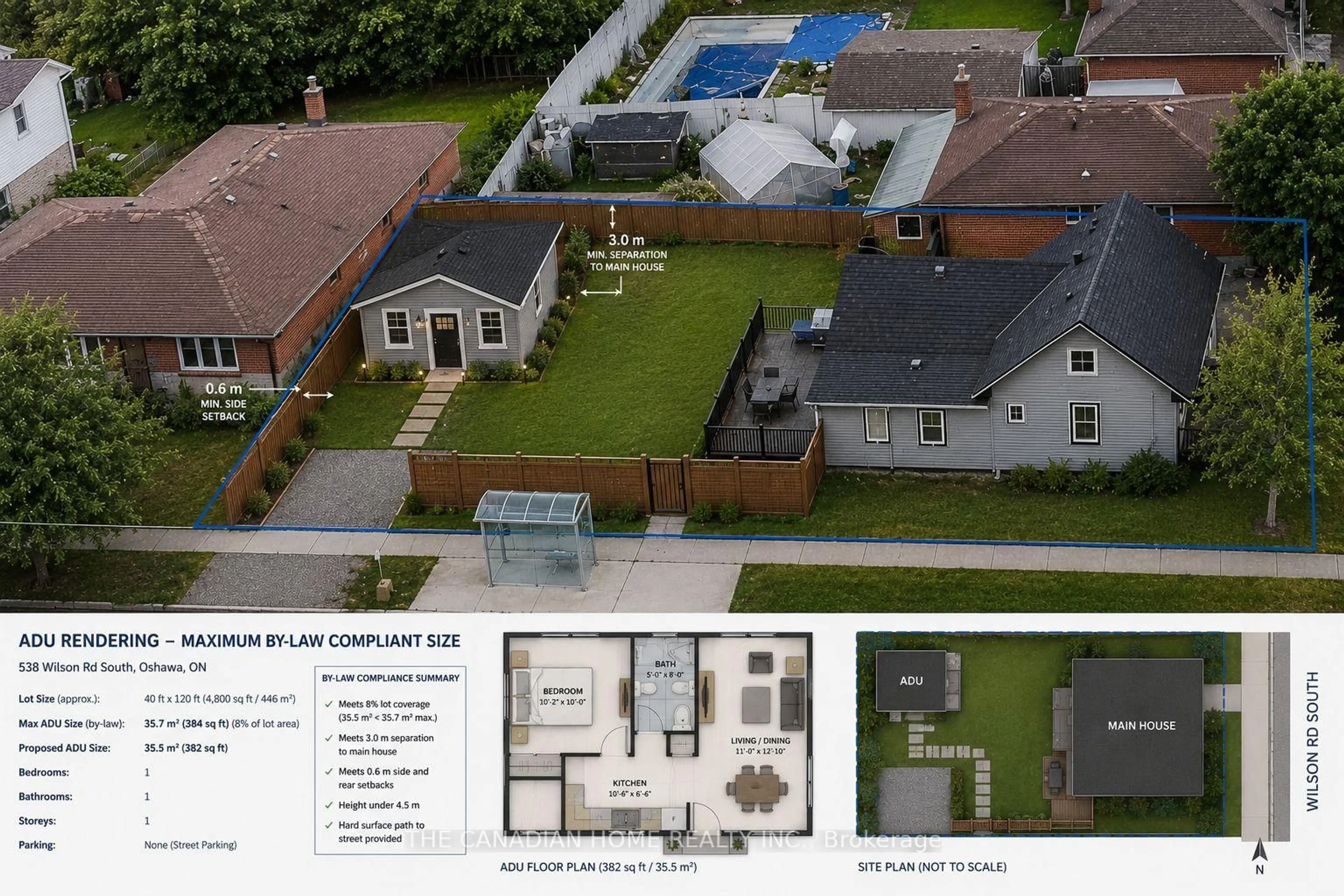 A pic from outside/outdoor area/front of a property/back of a property/a pic from drone, street for 538 Wilson Rd, Oshawa Ontario L1H 6E2