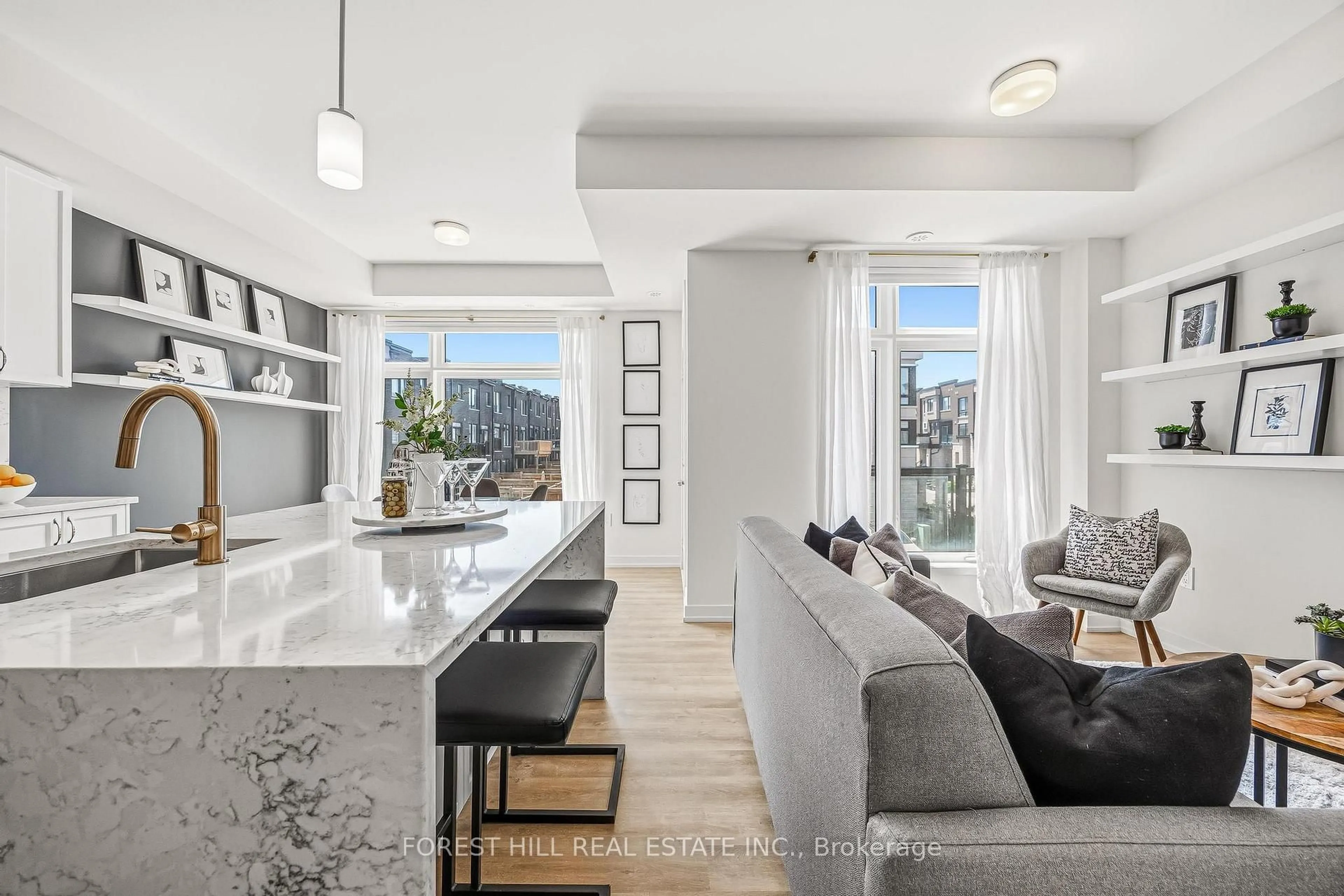 Open concept kitchen, unknown for 2550 Castlegate Crossing #409, Pickering Ontario L1H 0H6