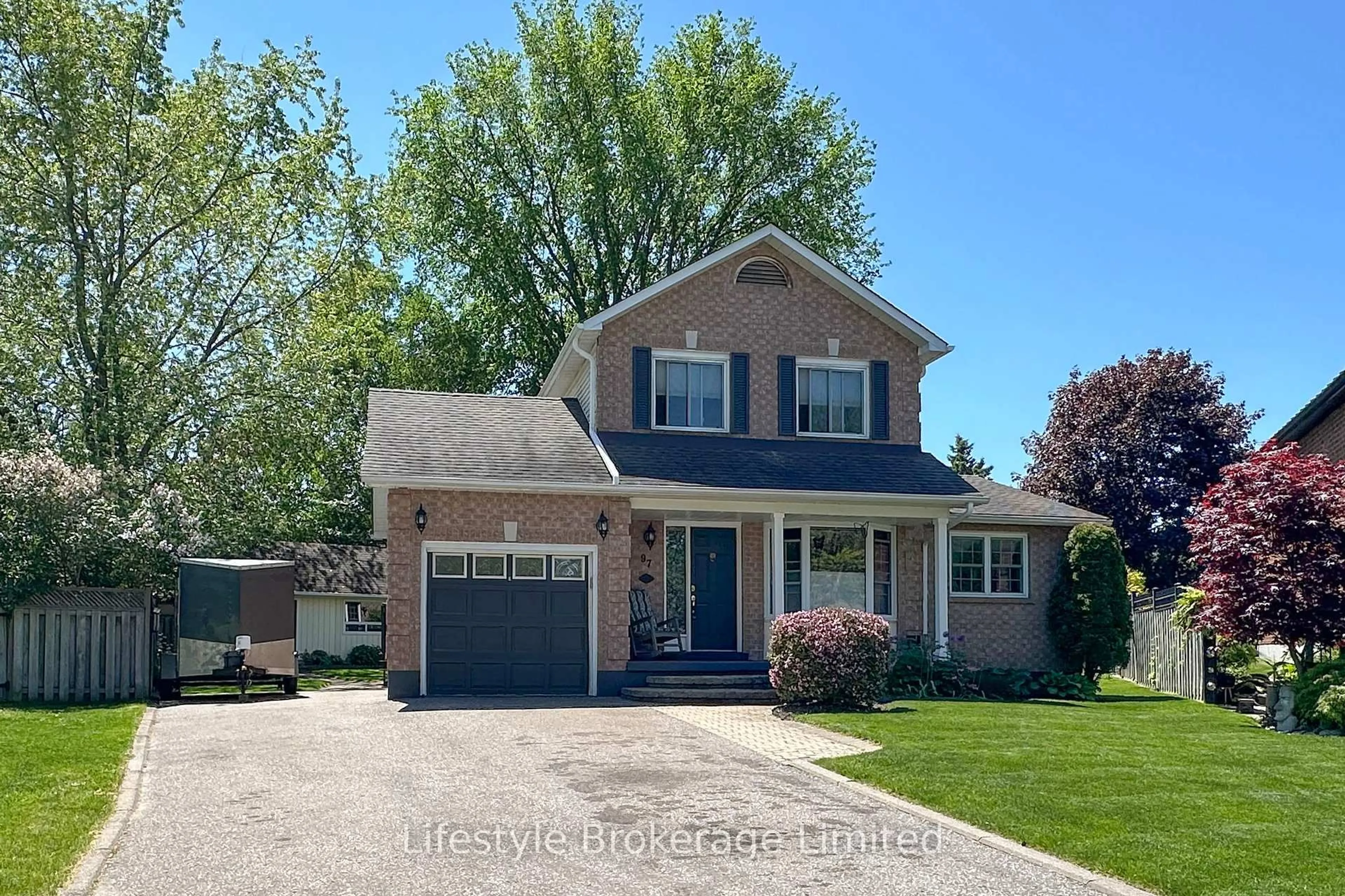 Home with vinyl exterior material, street for 97 Hart Blvd, Clarington Ontario L1B 1E4